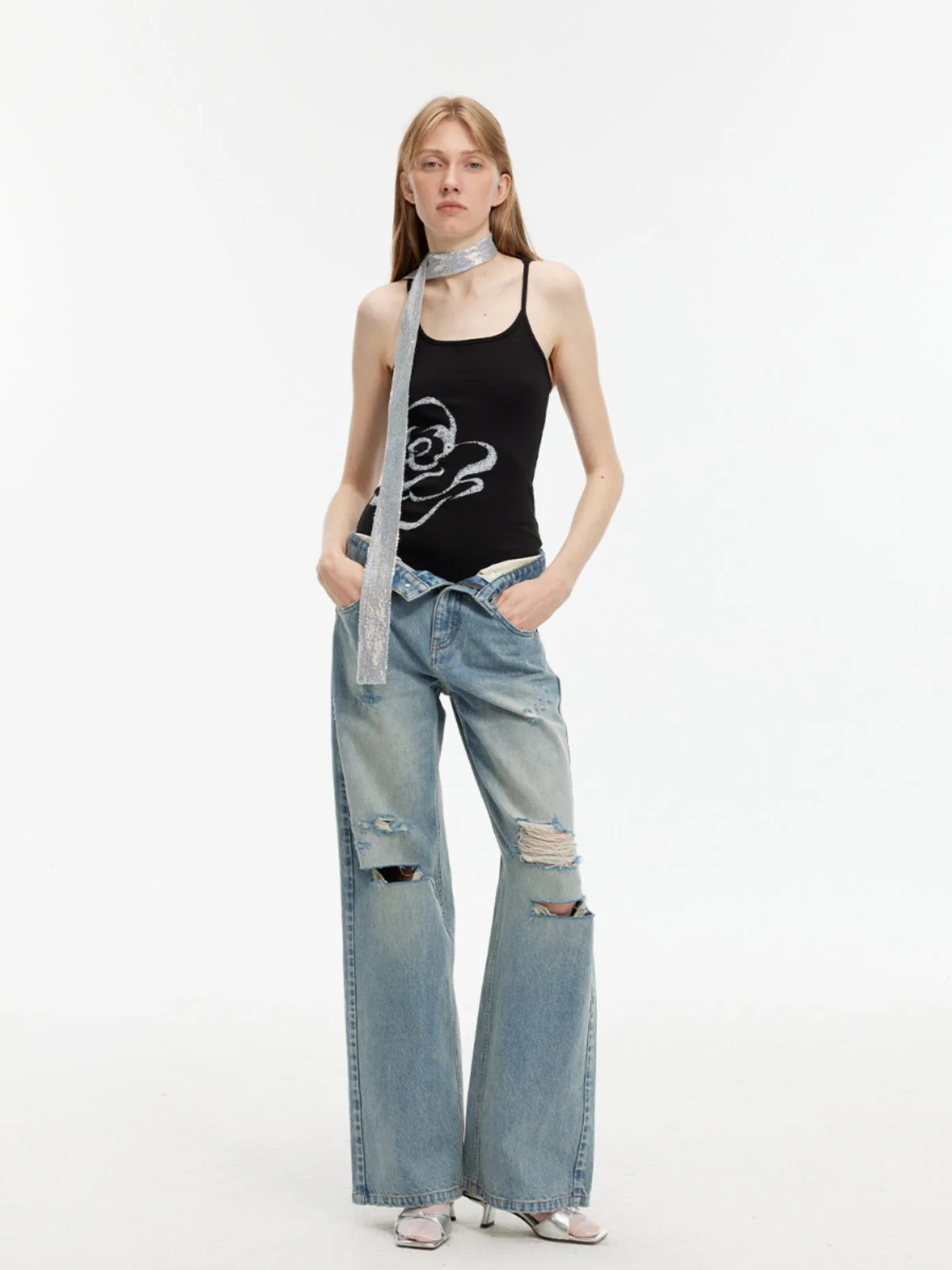 Distressed Denim Jeans - Image 2