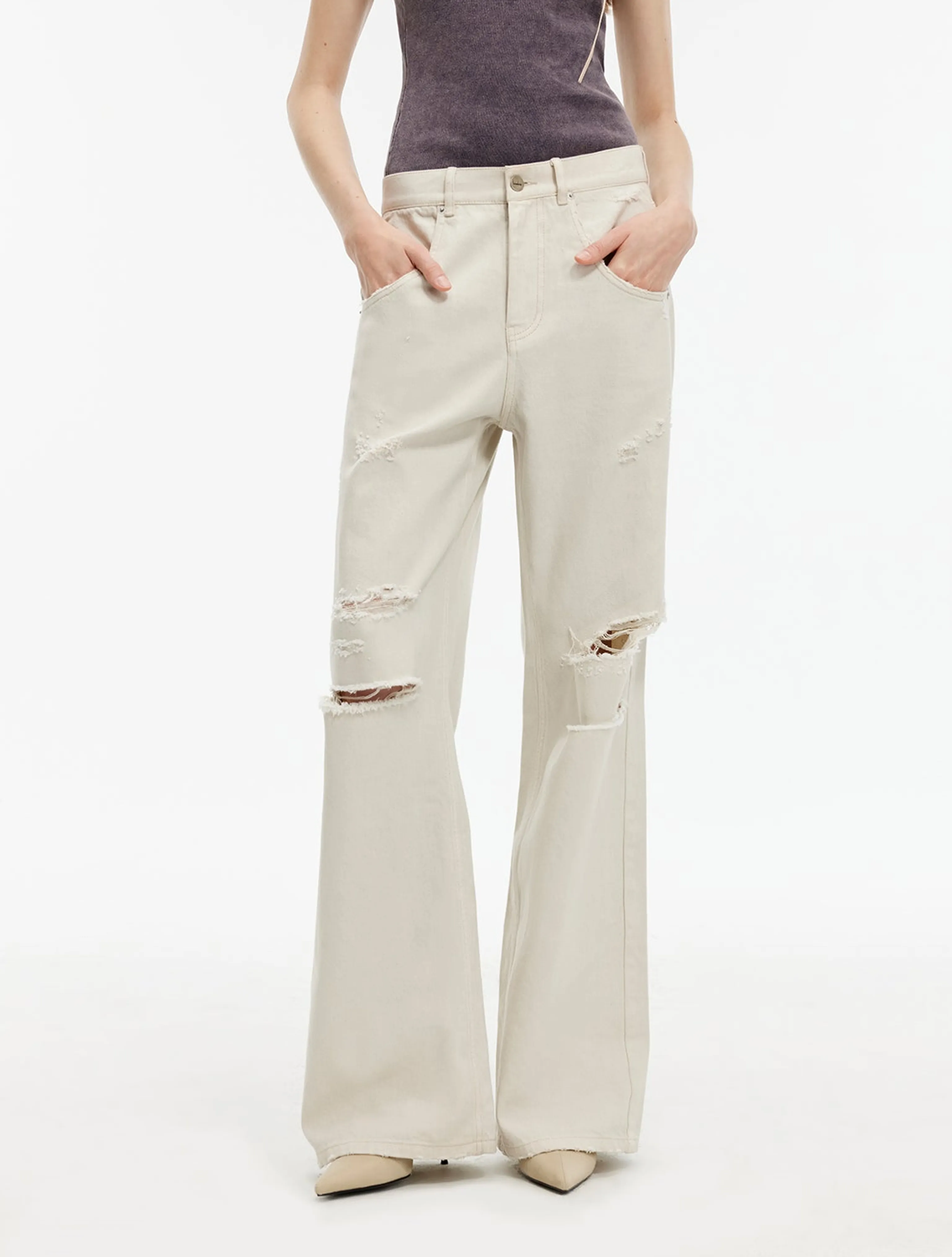 Distressed Denim Jeans - Image 6