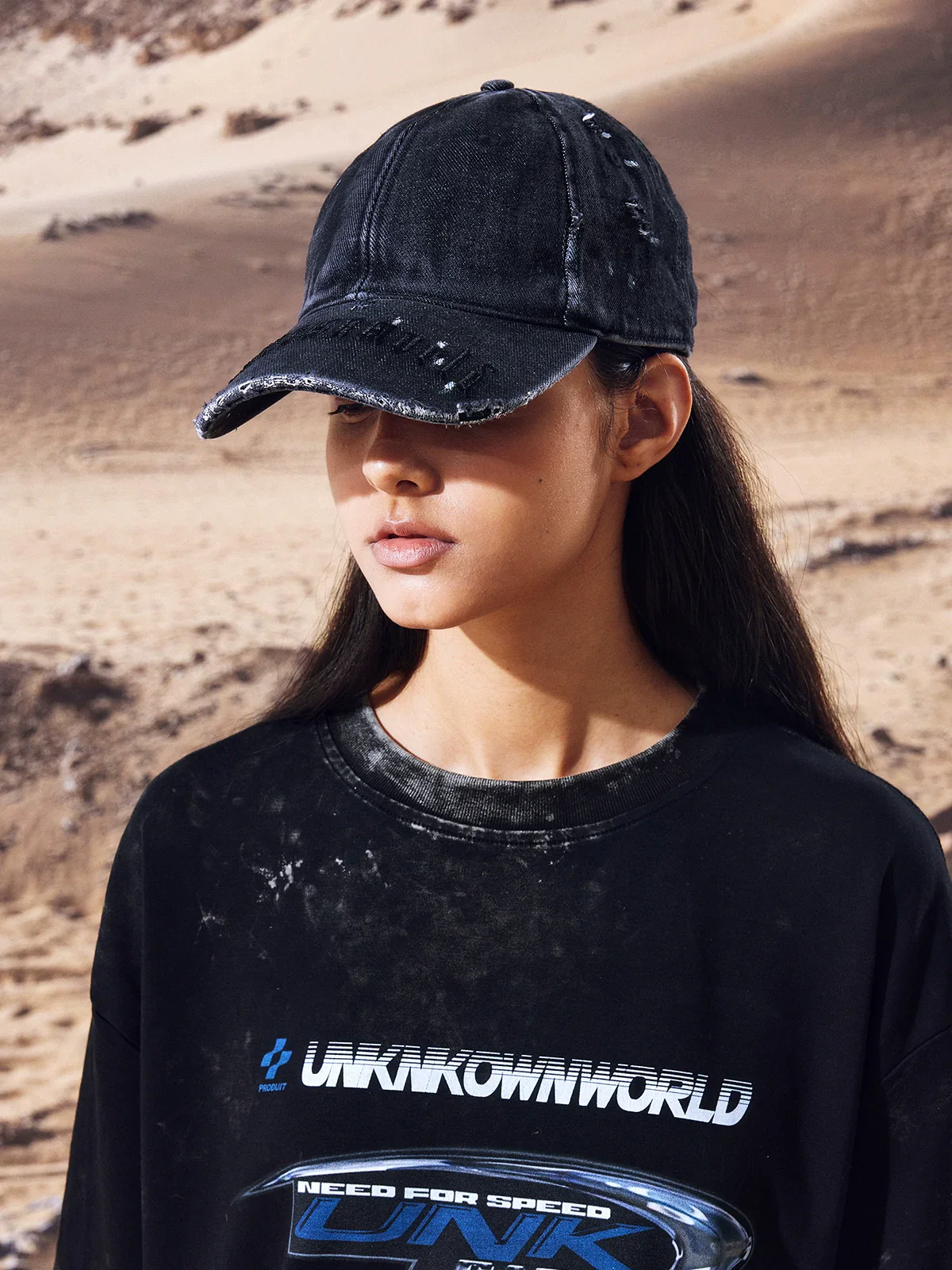 Distressed Embroidery Baseball Cap - Image 3