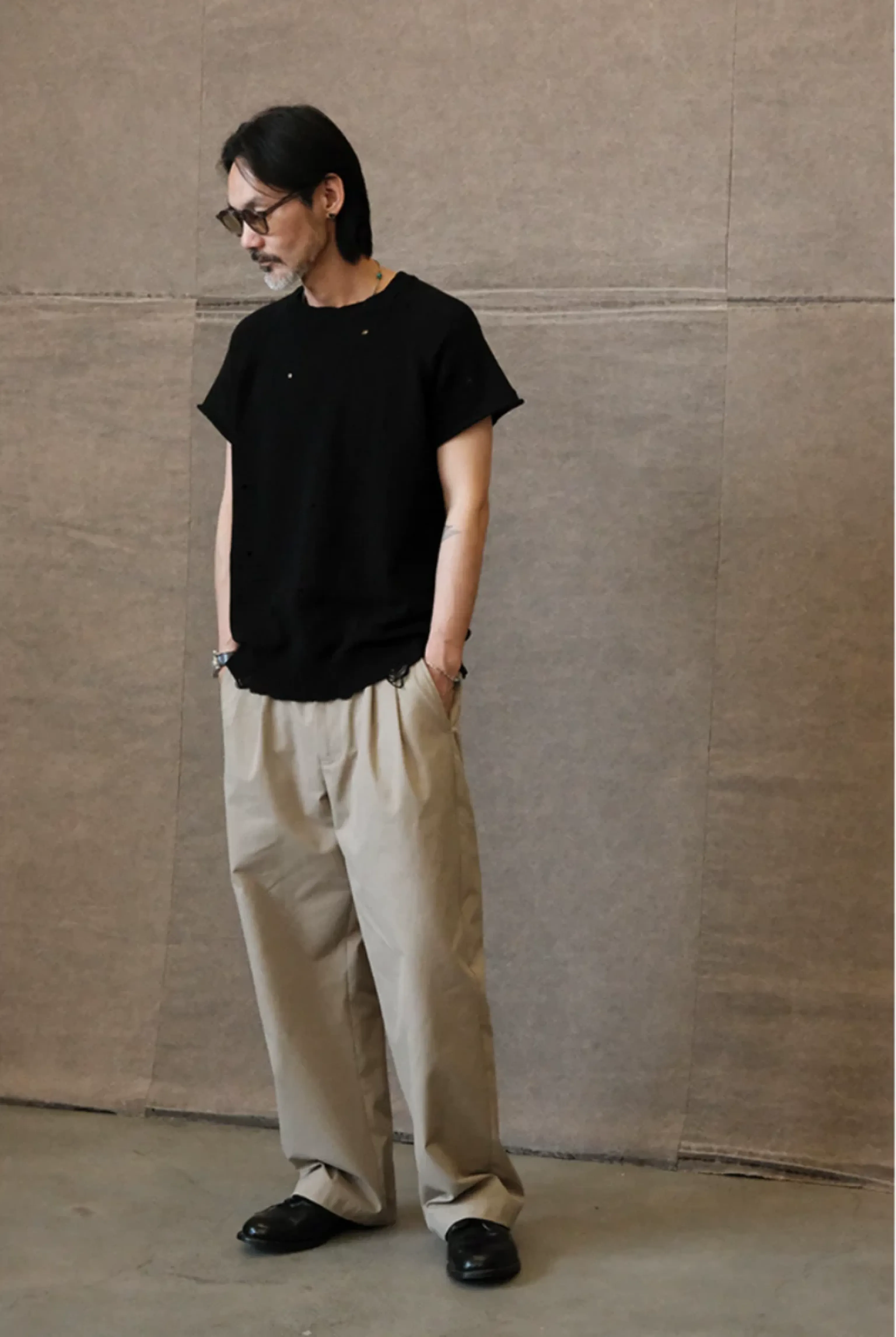 Distressed Raglan Knit Tee - Image 4