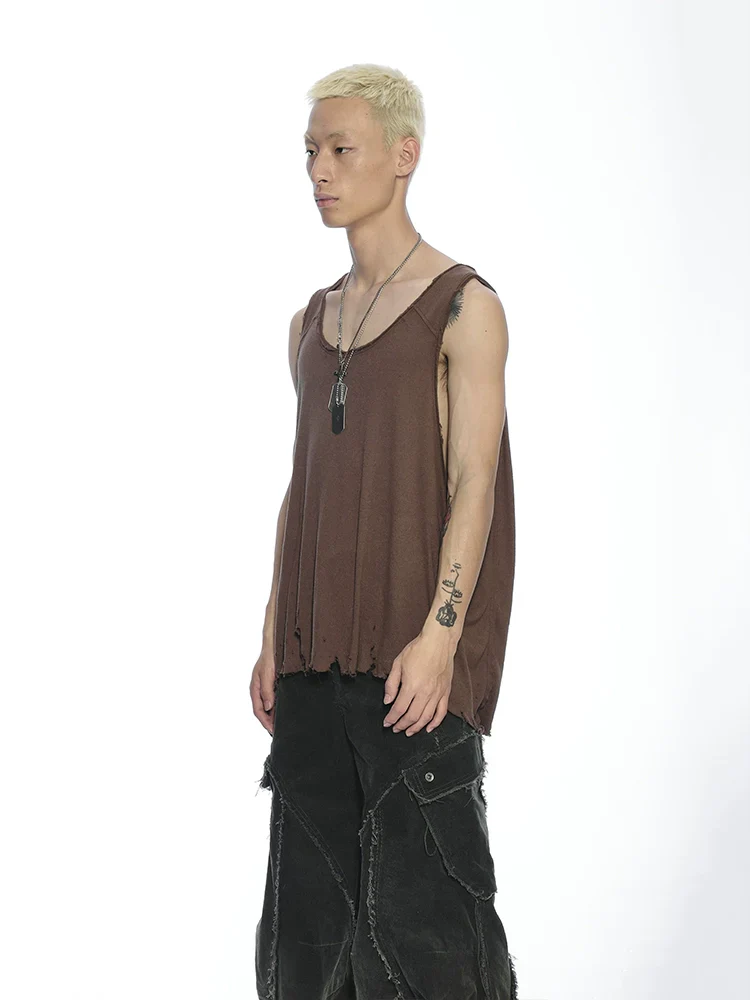 Distressed Raw-Edge Tank - Image 2