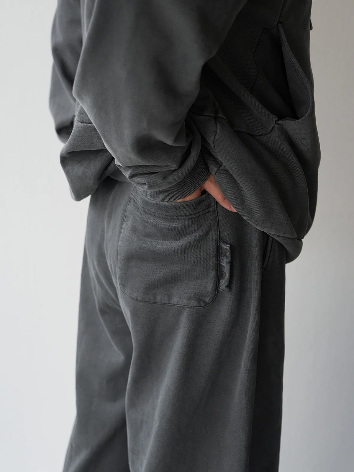 Distressed Split-Hem Sweatpants - Image 2