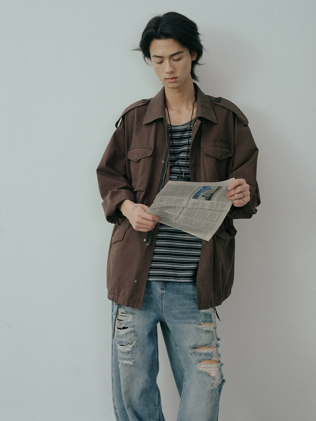 Distressed Workwear Parka - Image 2
