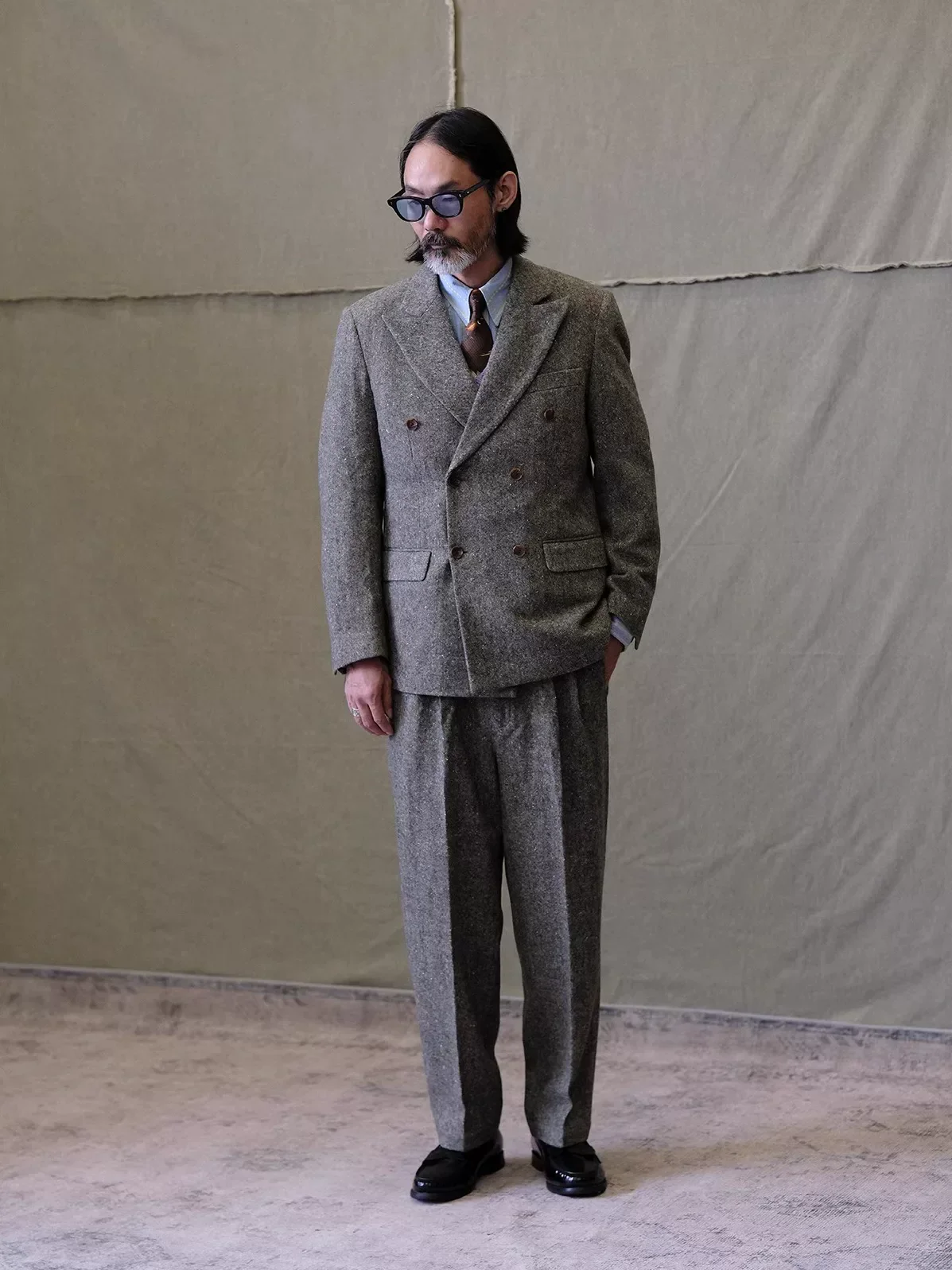 Donegal Tweed Double-Breasted Jacket - Image 4