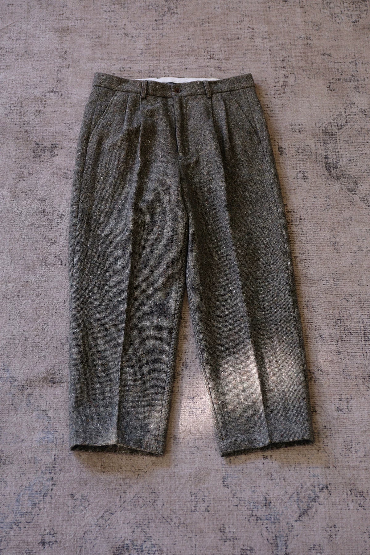 Donegal Tweed Pleated Trousers - Image 6