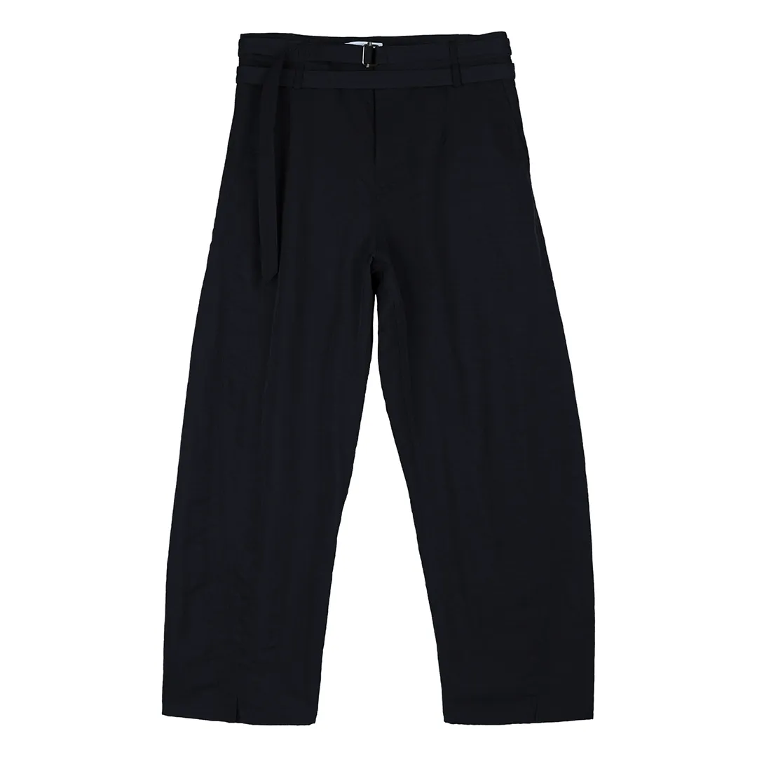 Double-Belt Curved Nylon Trousers - Image 7