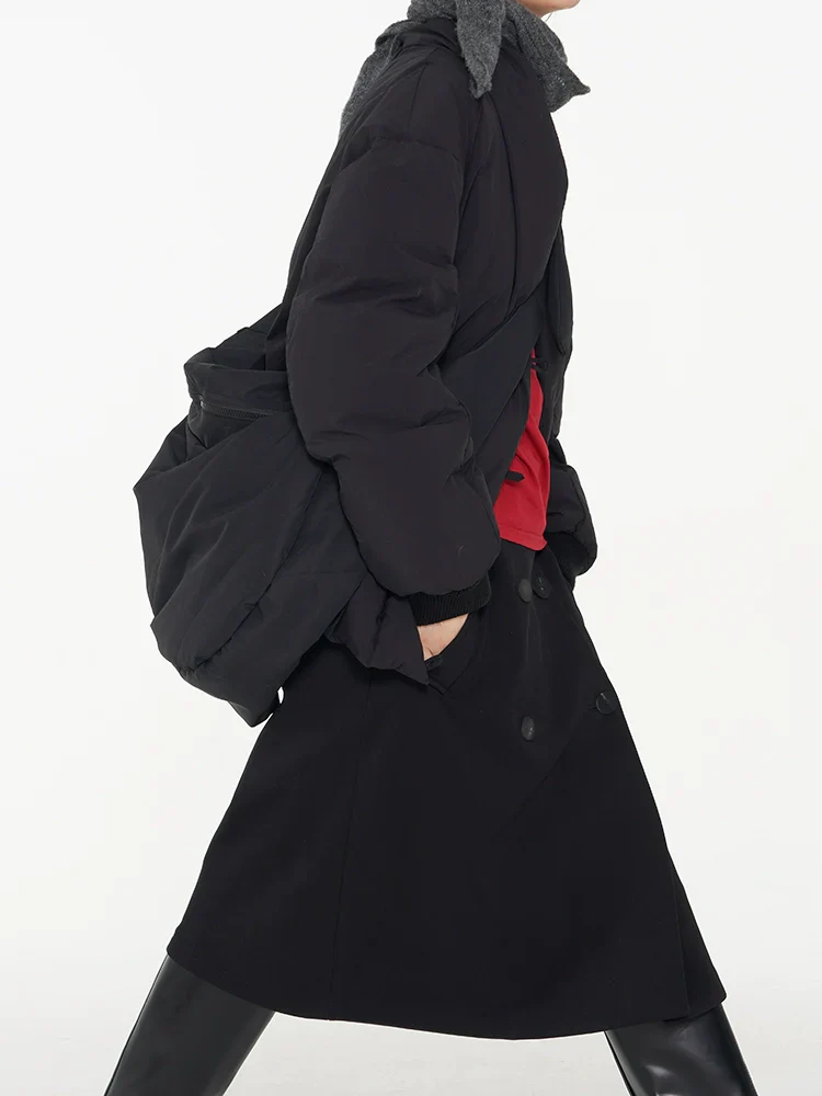 Double-Breasted A-Line Skirt - Image 3