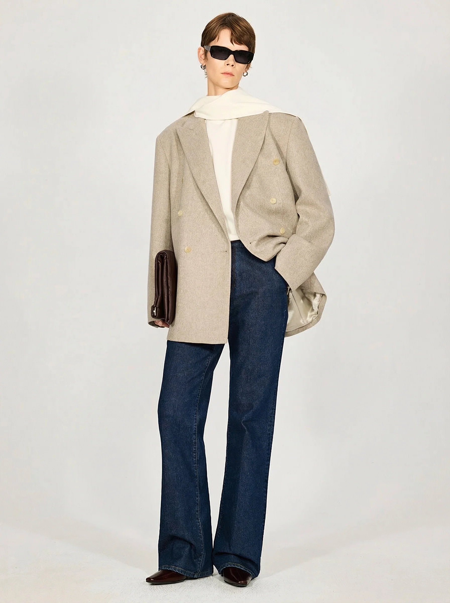 Double-Breasted Cashmere Blazer - Image 4