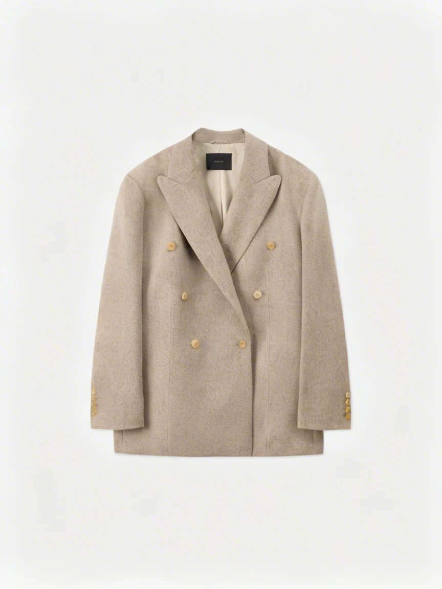 Double-Breasted Cashmere Blazer - Image 6