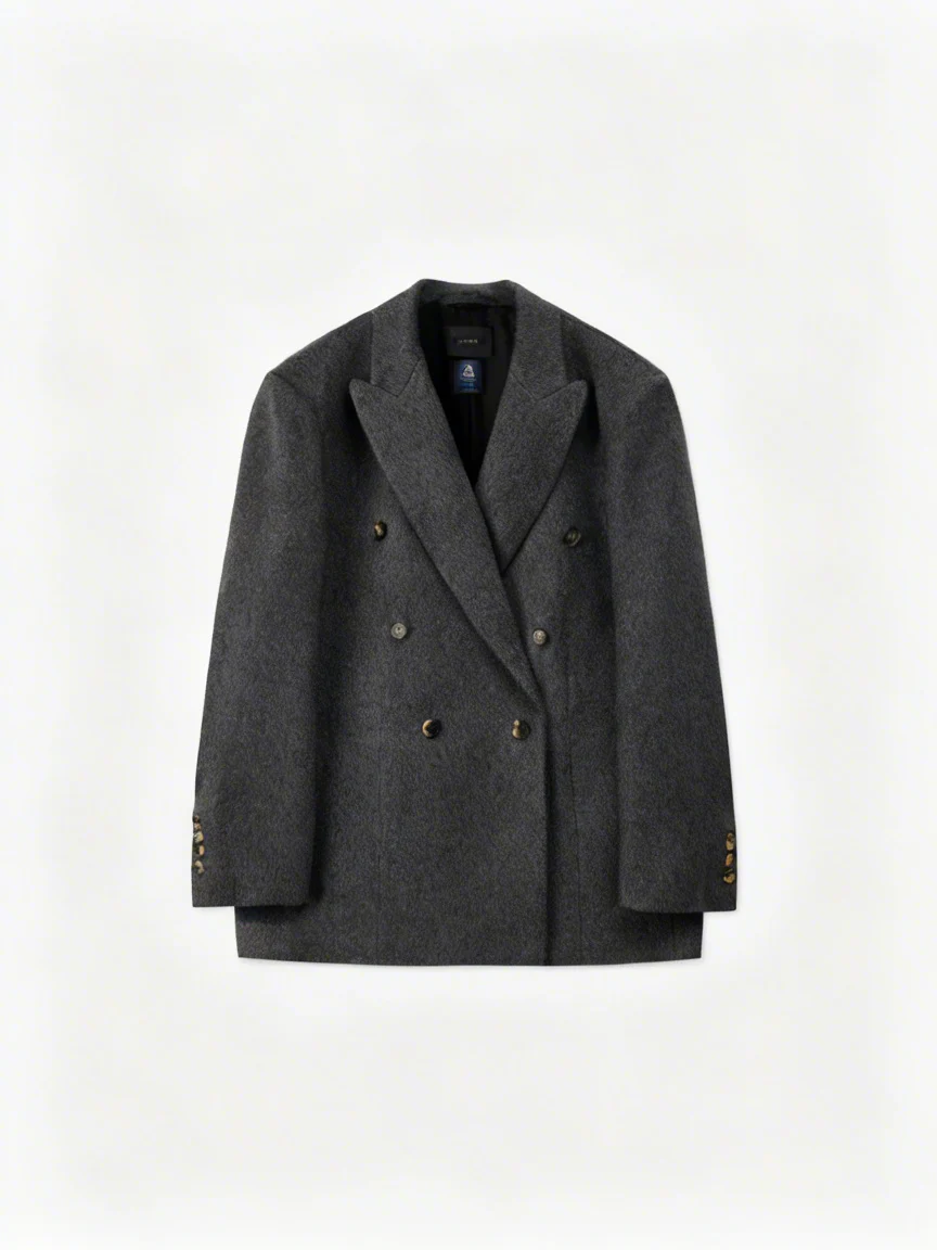 Double-Breasted Cashmere Blazer - Image 7