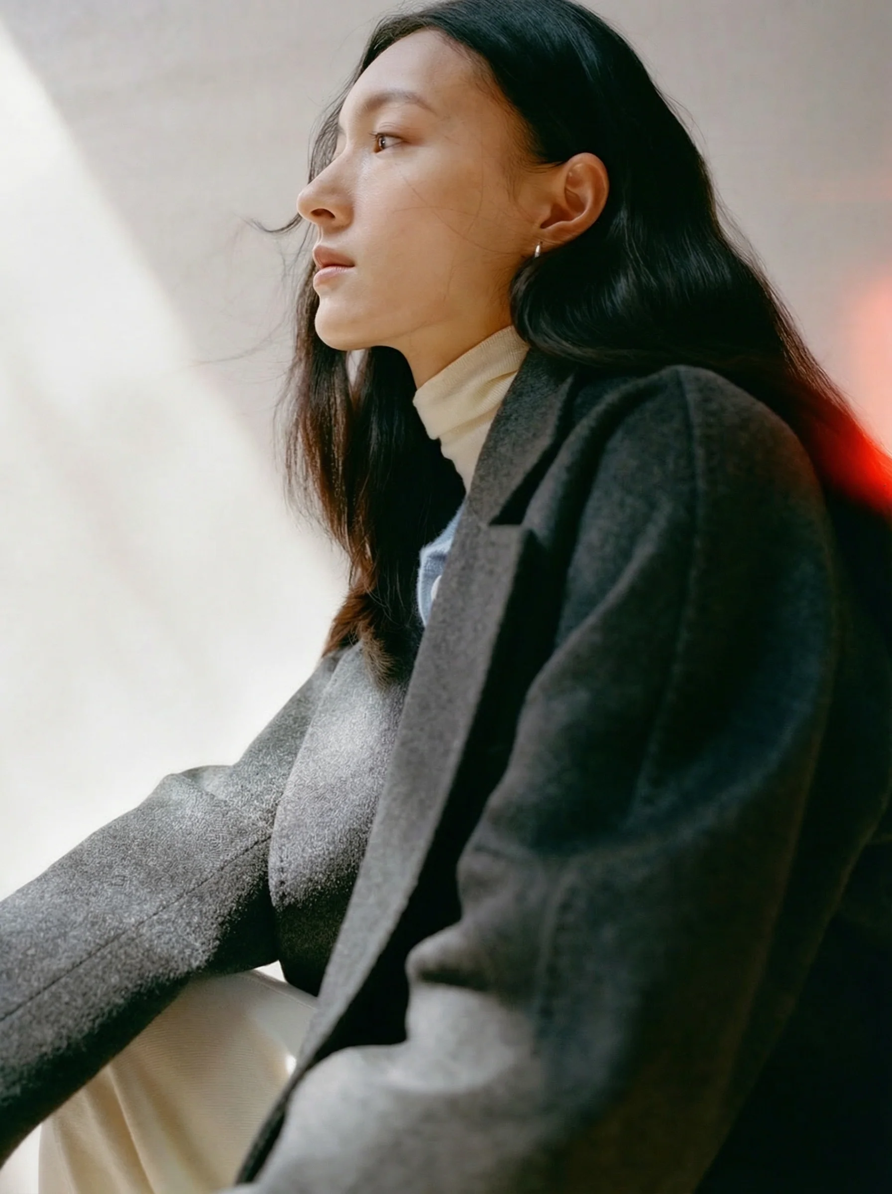 Double-Breasted Cashmere Blend Belted Coat - Image 3