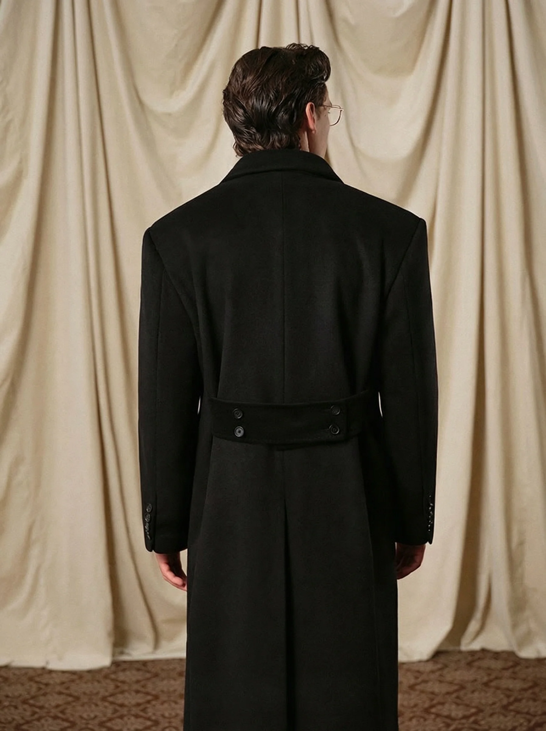 Double-Breasted Chesterfield Coat - Image 3