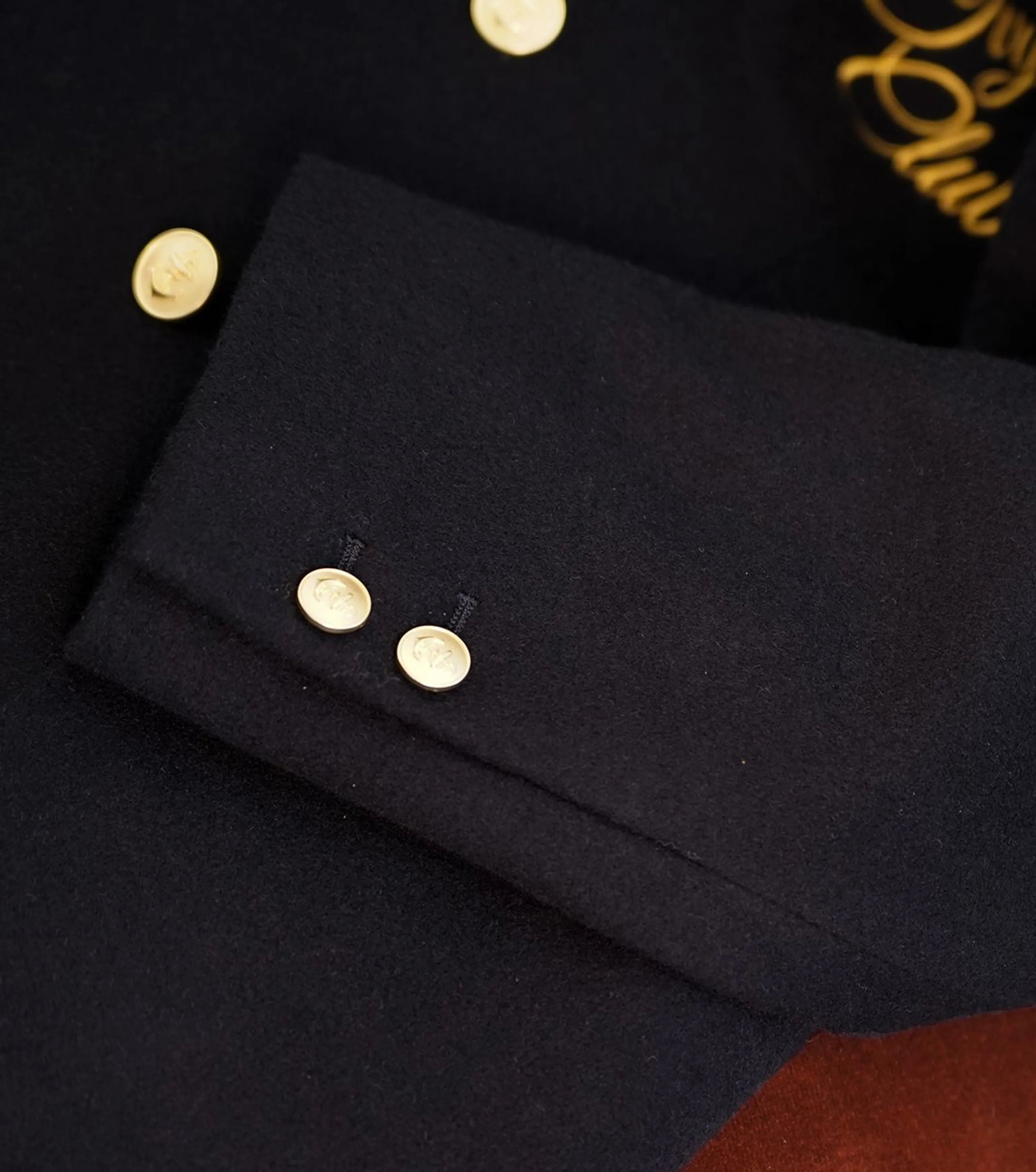 Double-Breasted Navy Blazer - Image 2