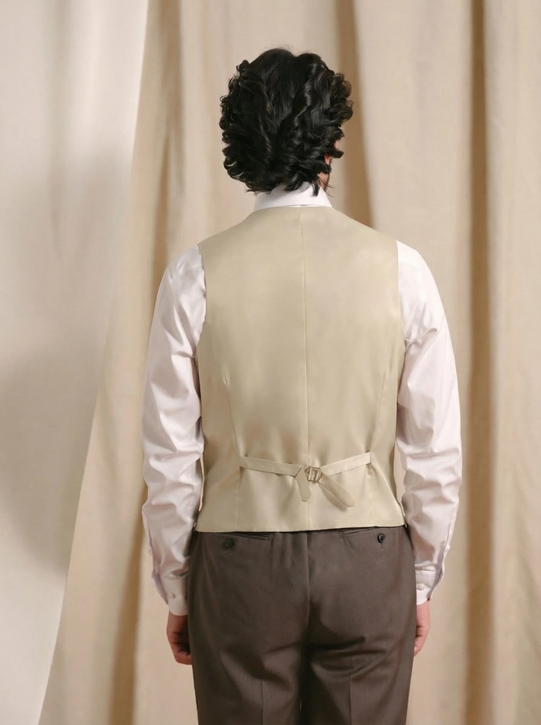 Double-Breasted Shawl-Collar Vest - Image 7