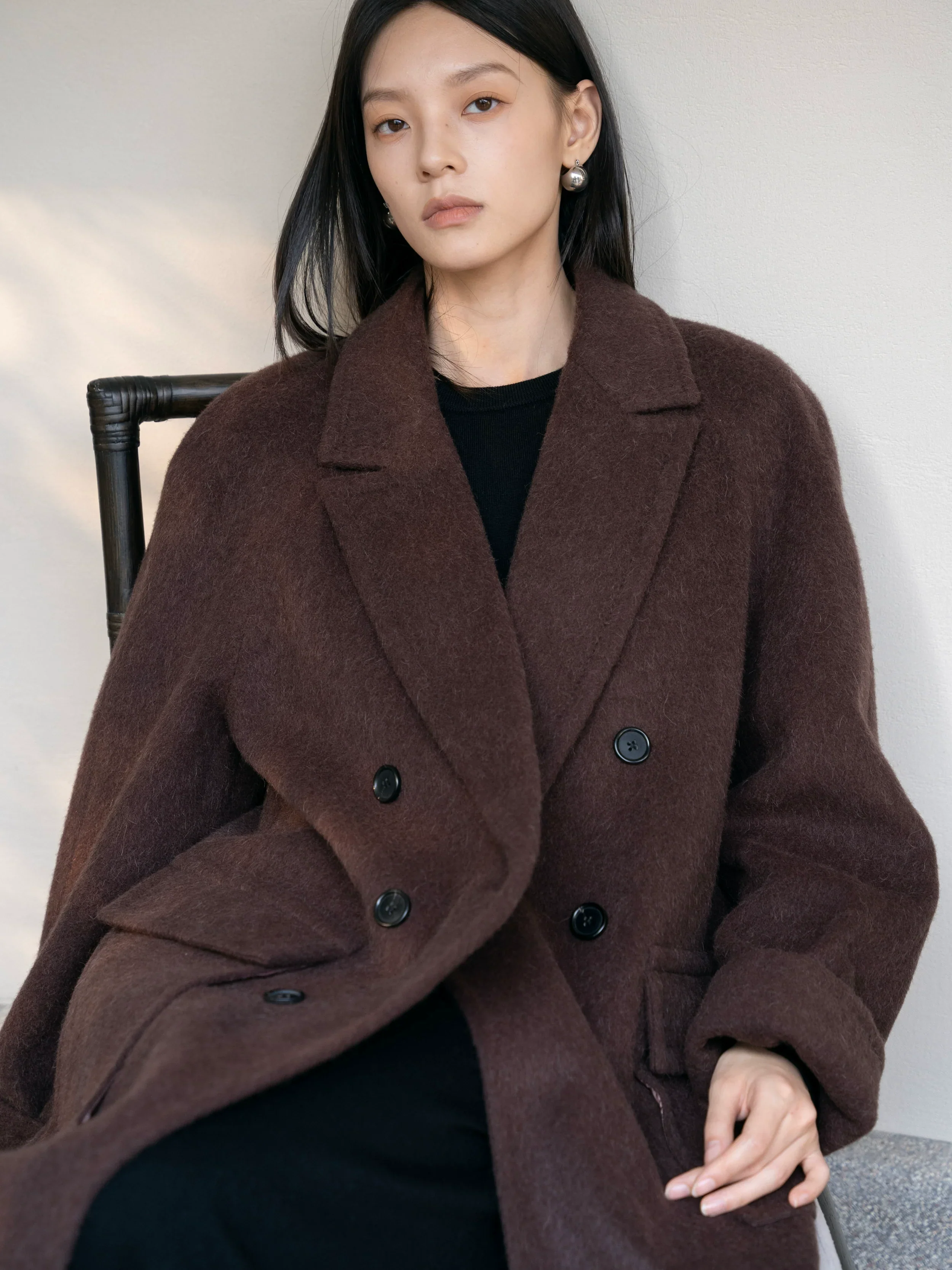 Double-Breasted Wool Coat