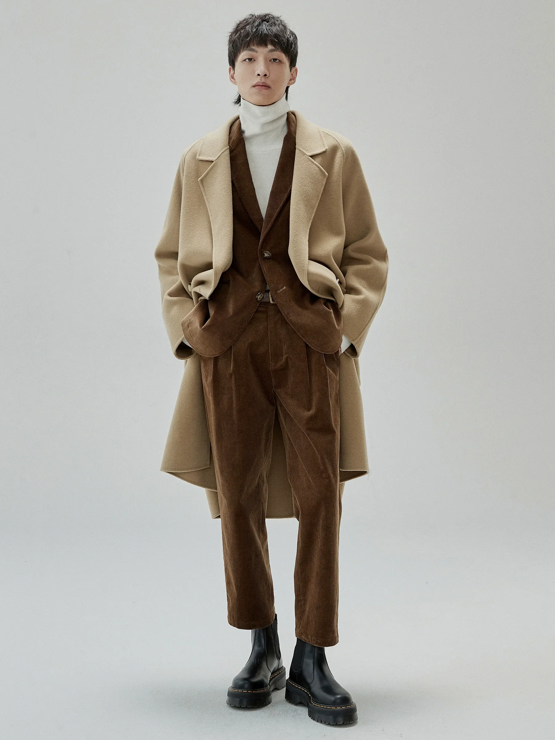 Double-Breasted Wool Coat - Image 2