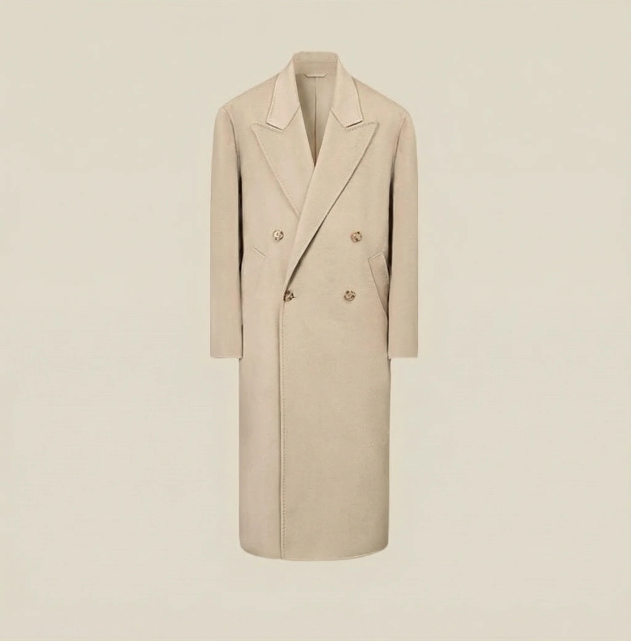 Double-Breasted Wool Overcoat - Image 10