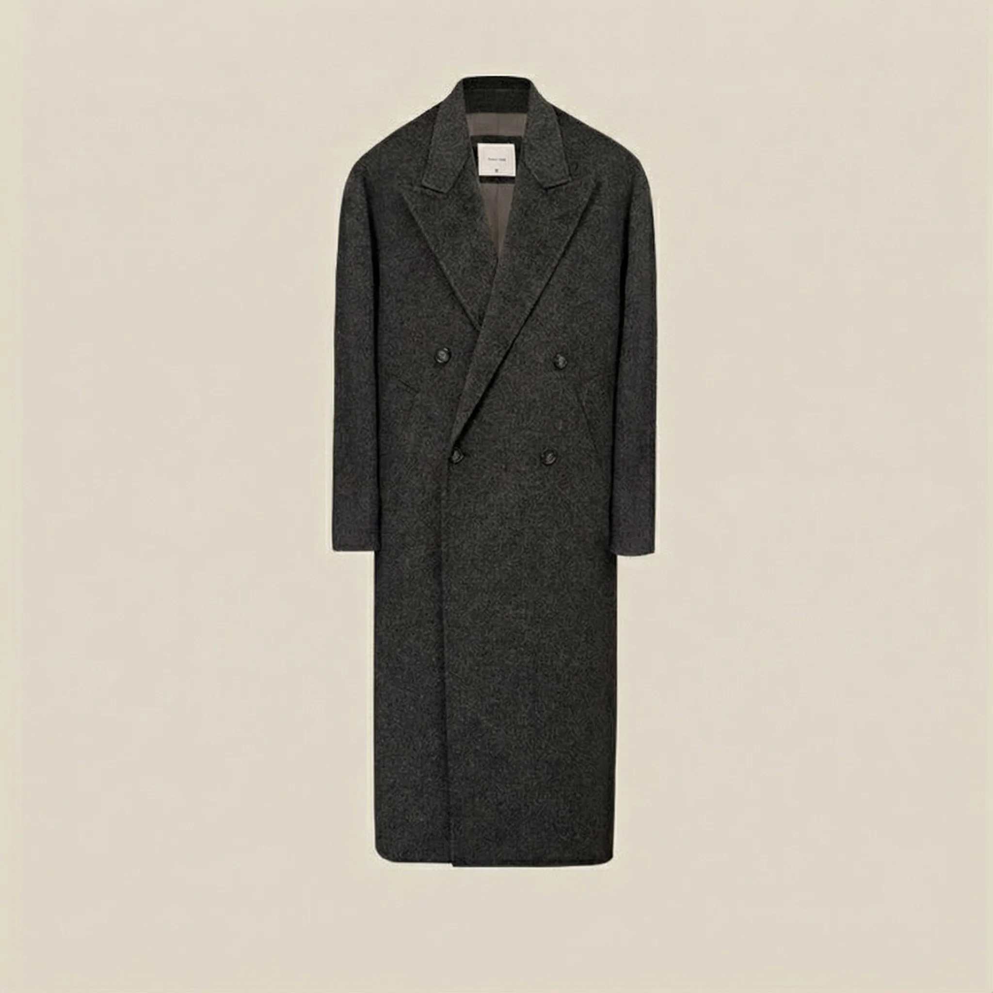 Double-Breasted Wool Overcoat - Image 9