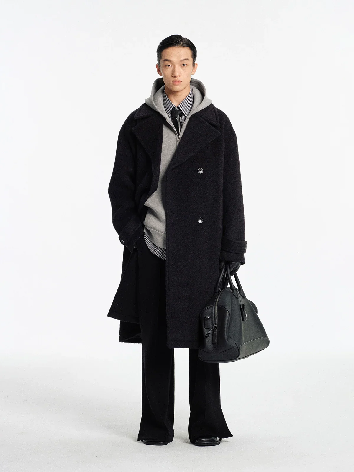 Double-Breasted Wool Overcoat - Image 3