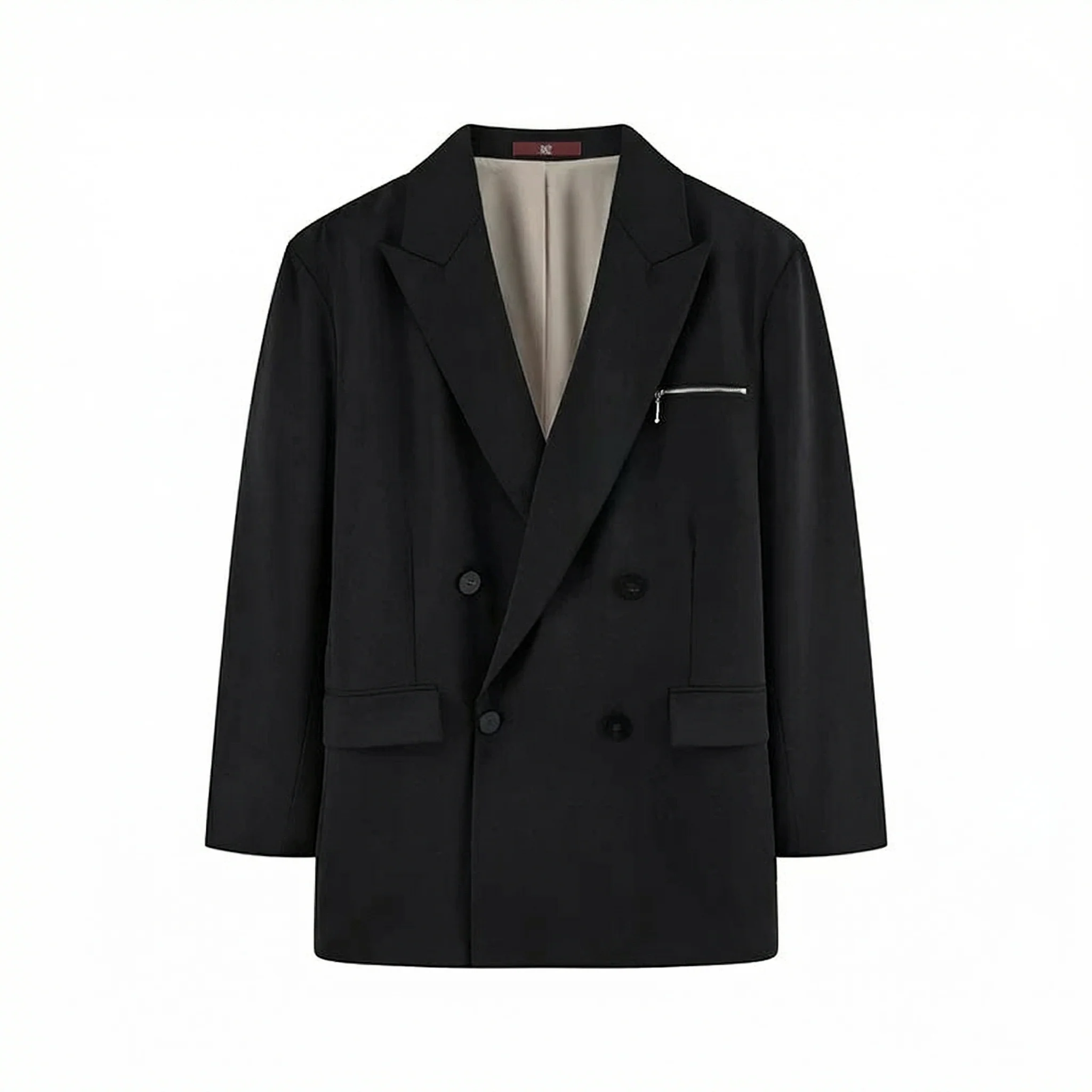 Double-Breasted Zip Blazer - Image 5