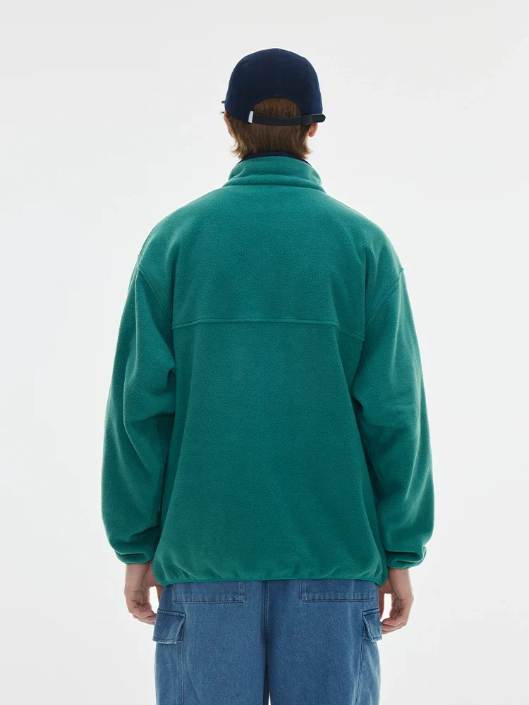 Double Brushed Fleece Snap Pullover - Image 2