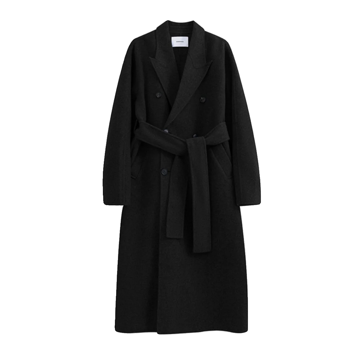 Double-Faced Wool-Cashmere Belted Coat - Image 5