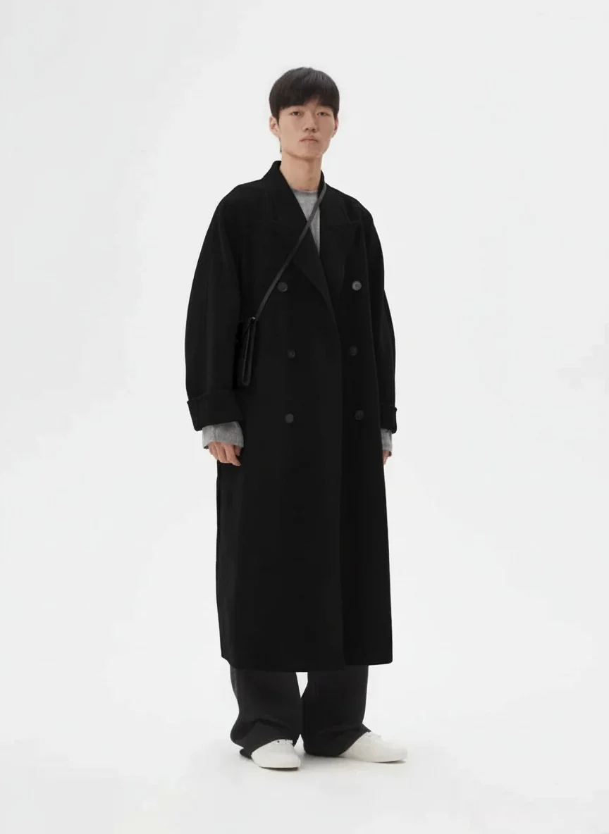 Double-Faced Wool-Cashmere Belted Coat - Image 6