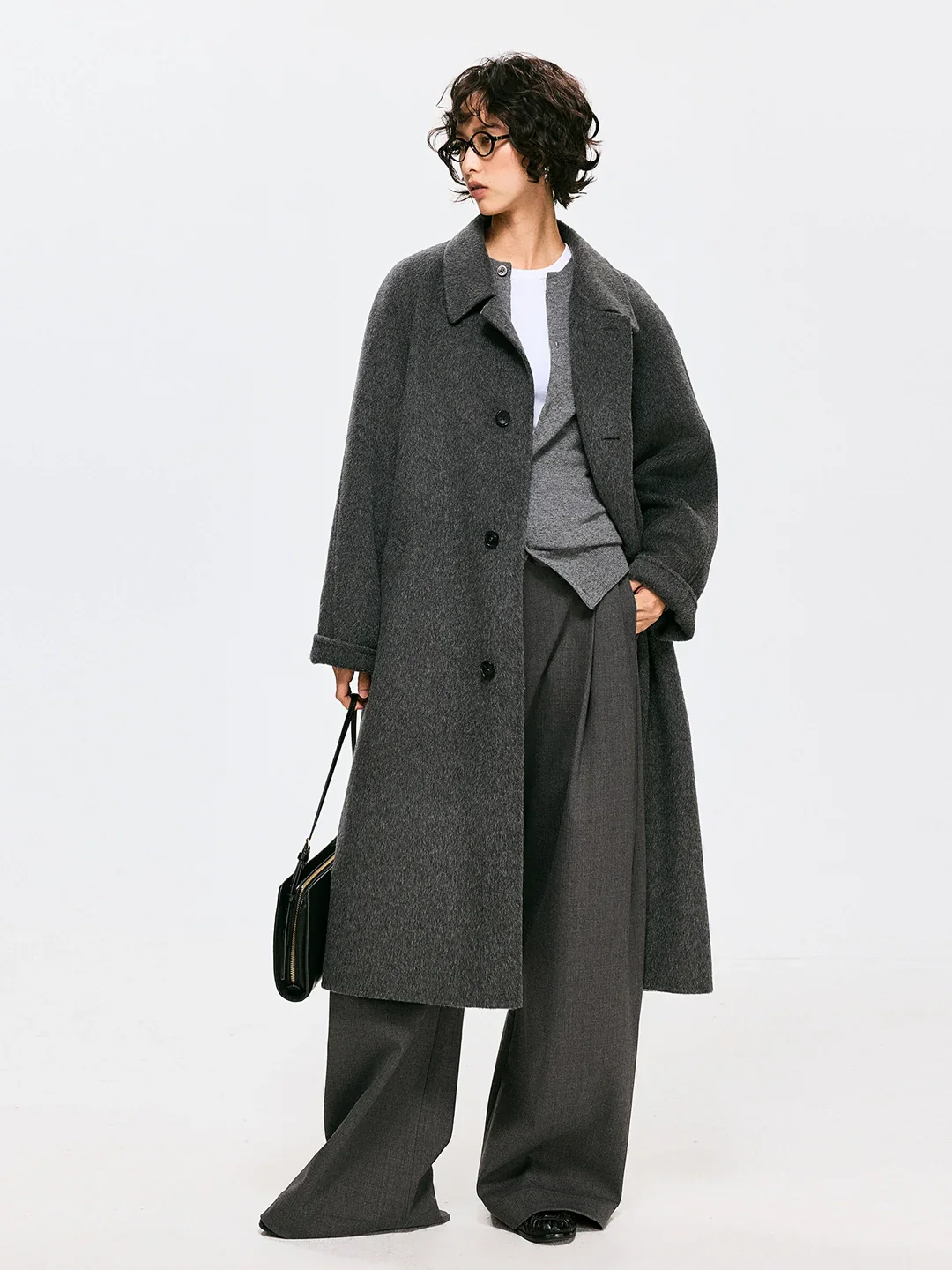 Double-Faced Wool-Cashmere Overcoat