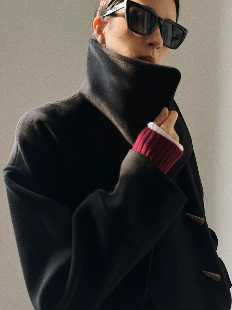 Double-Faced Wool-Cashmere Toggle Coat - Image 2