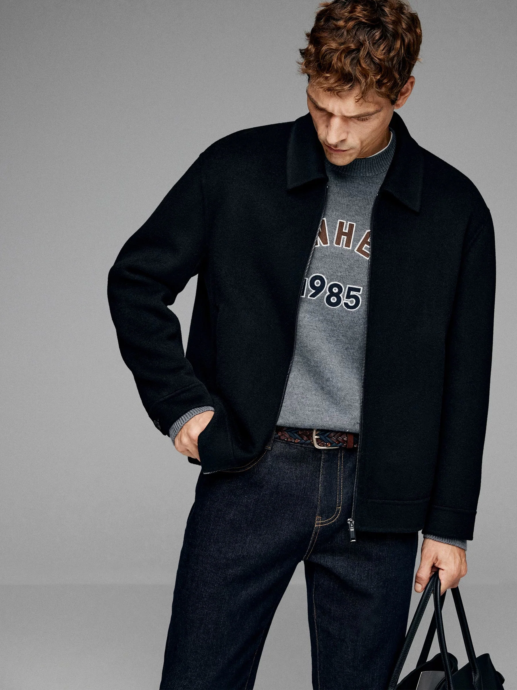 Double-Faced Wool-Cashmere Zip Jacket - Image 3