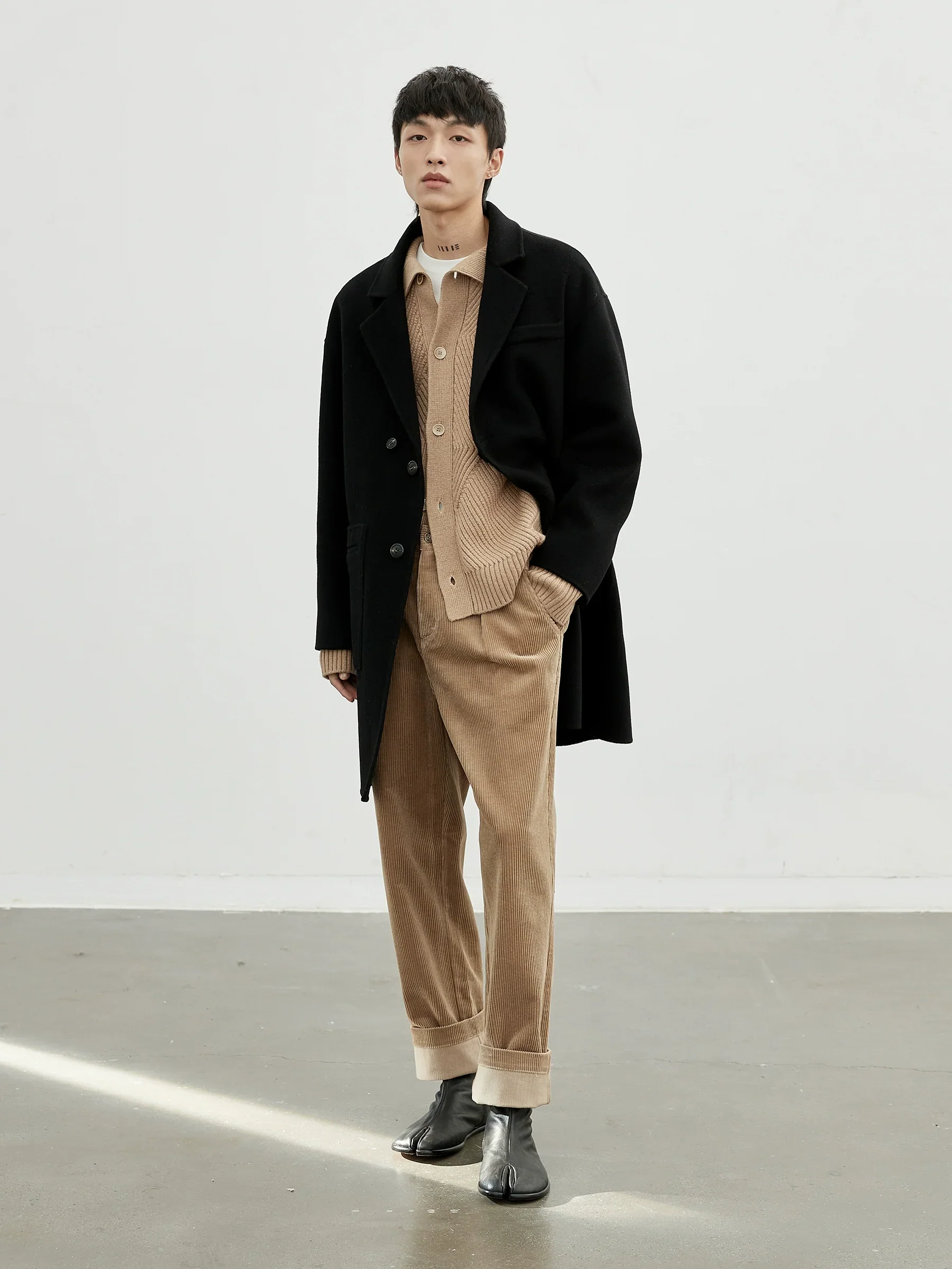 Double-Faced Wool Coat - Image 3