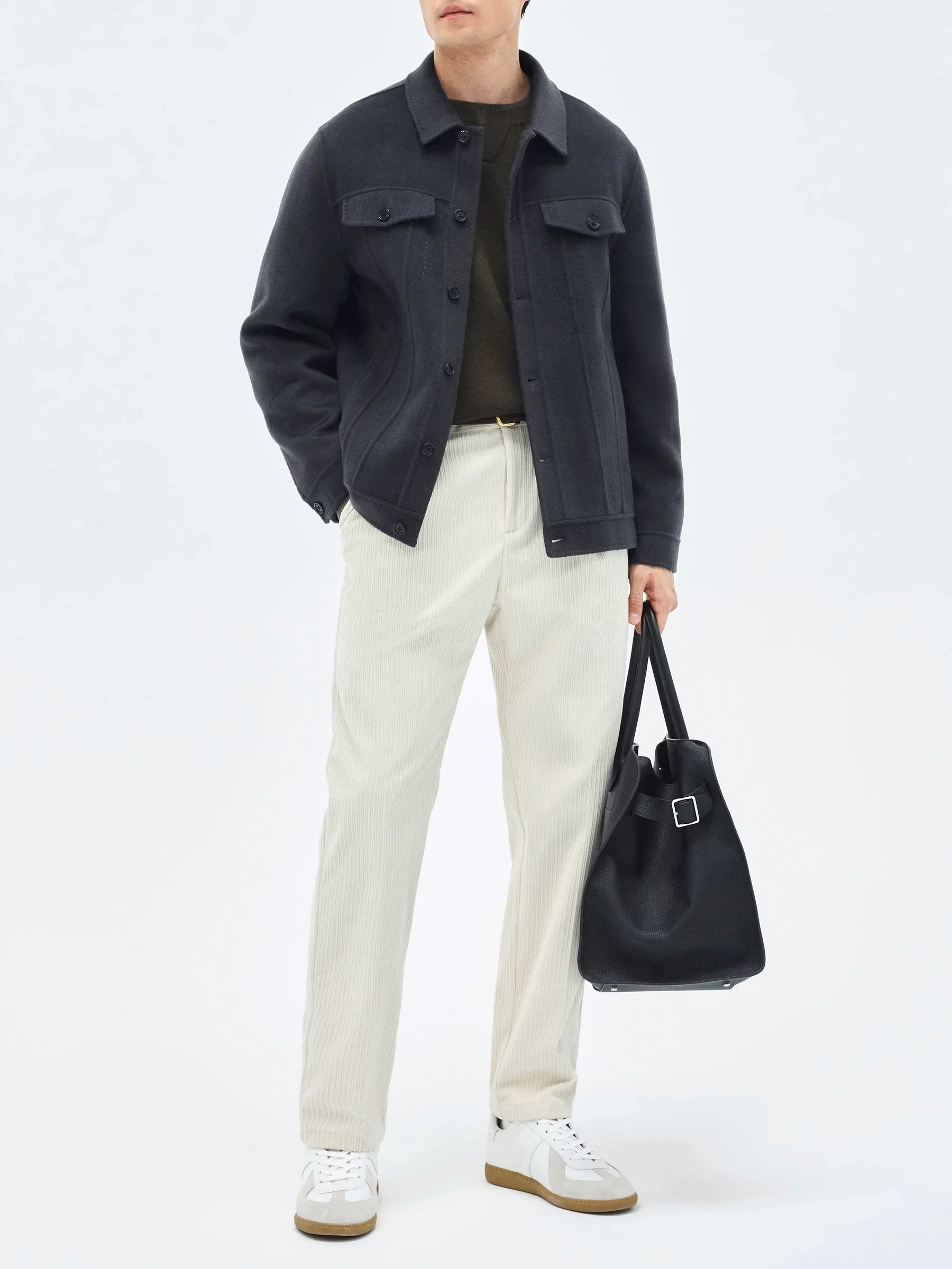Double-Faced Wool Trucker Jacket - Image 3