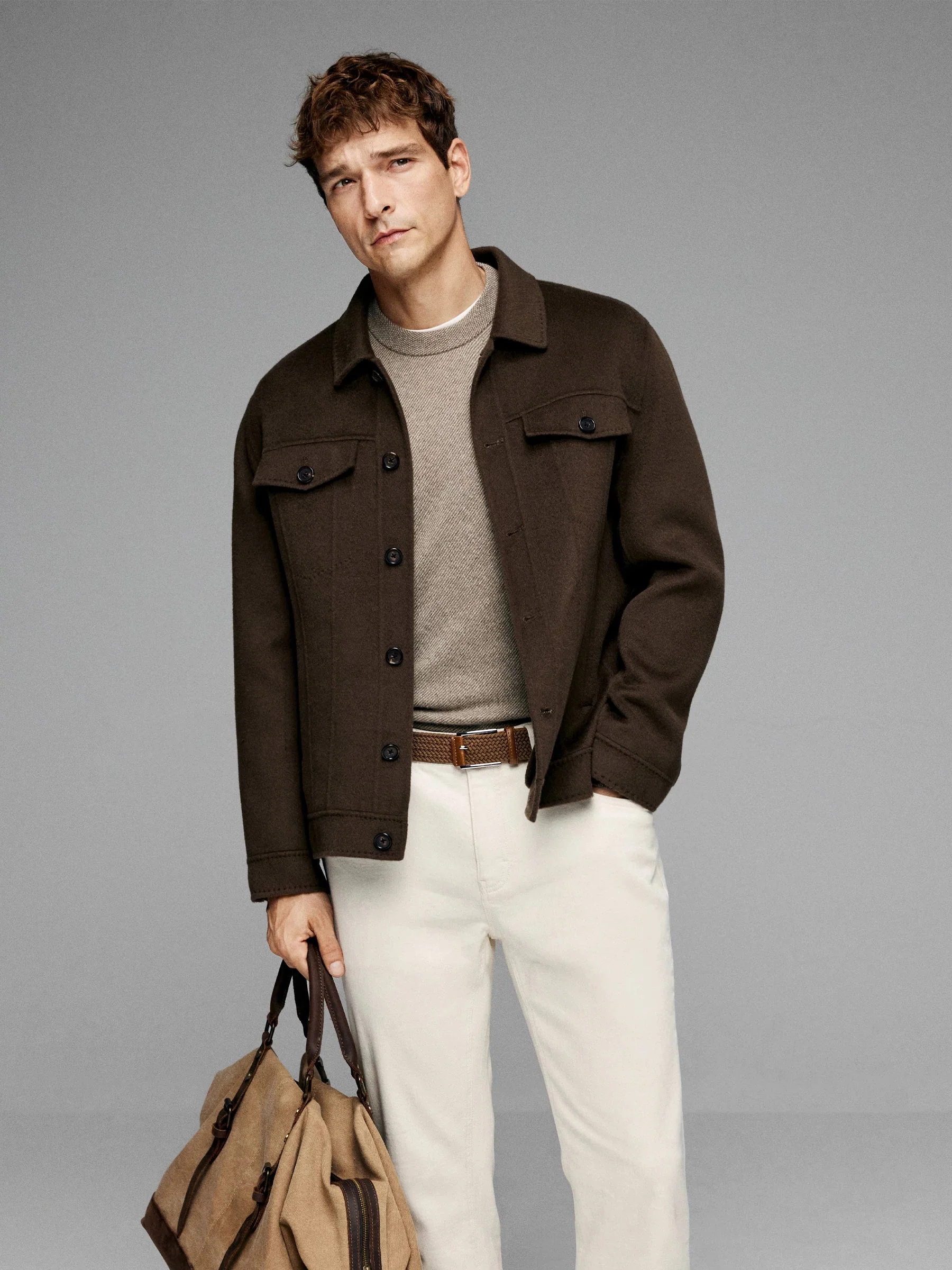 Double-Faced Wool Trucker Jacket - Image 4