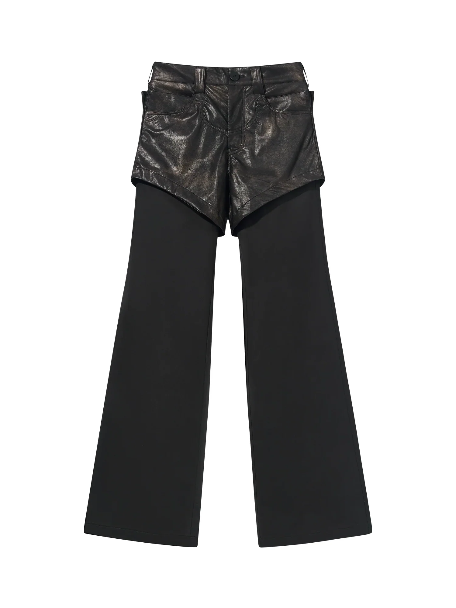 Double-Layer Flared Trousers - Image 4