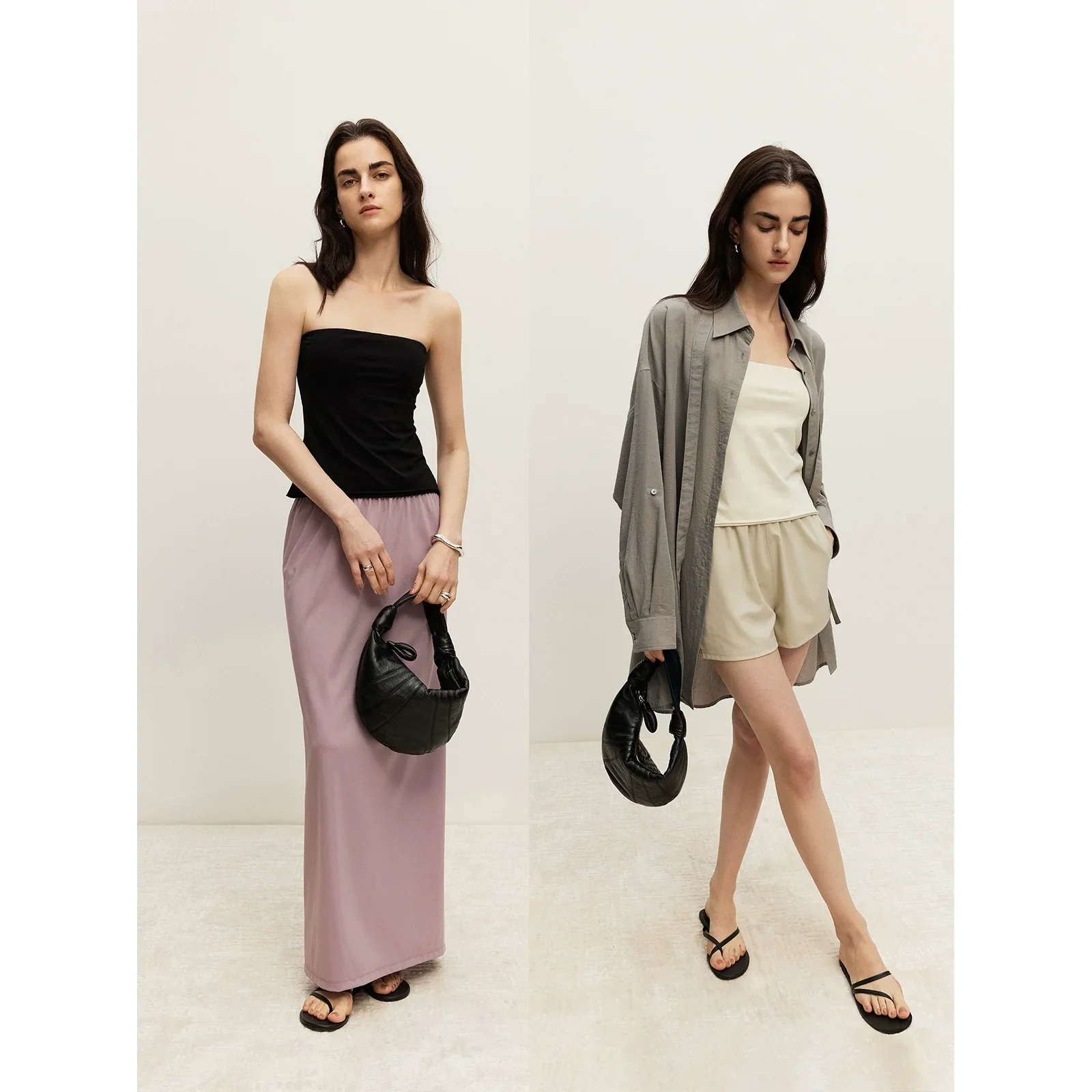 Double-Layer Knitted Tube Top - Image 2