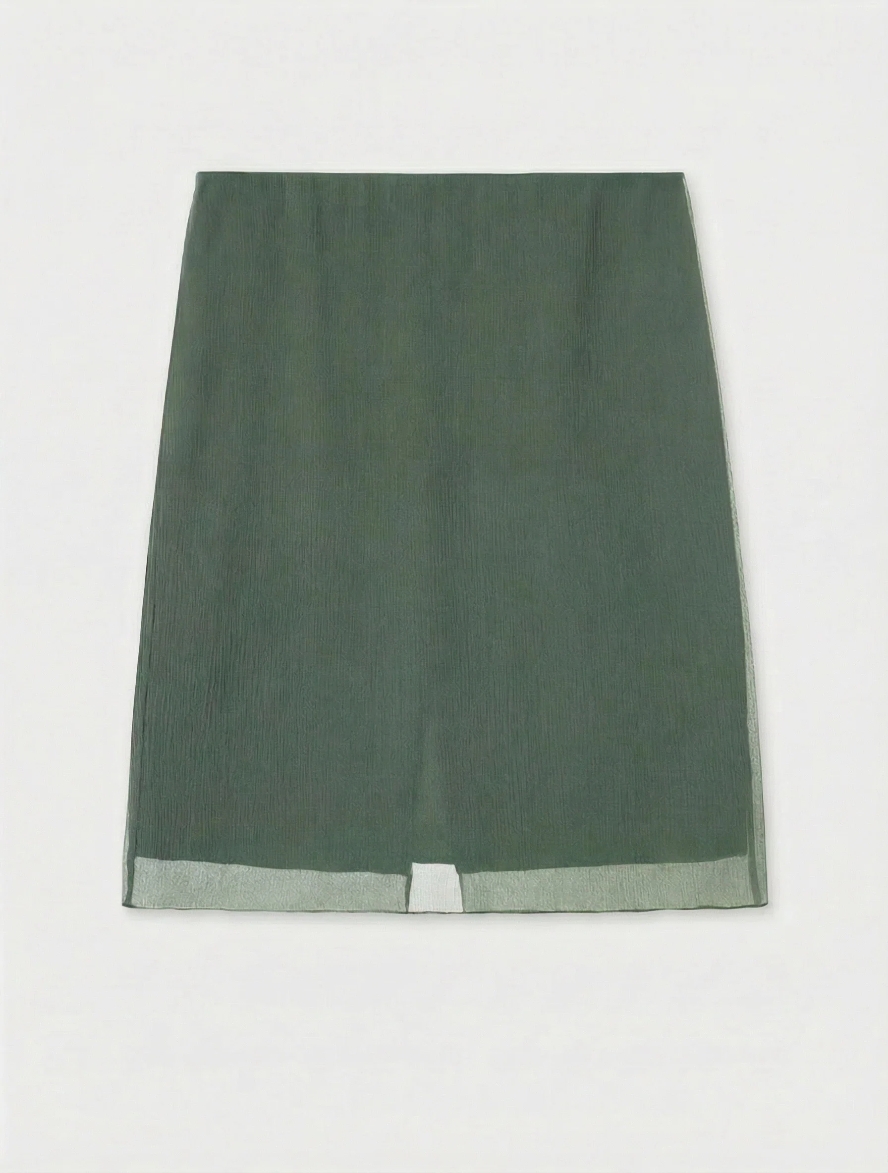 Double-Layer Silk Pleated Skirt - Image 6
