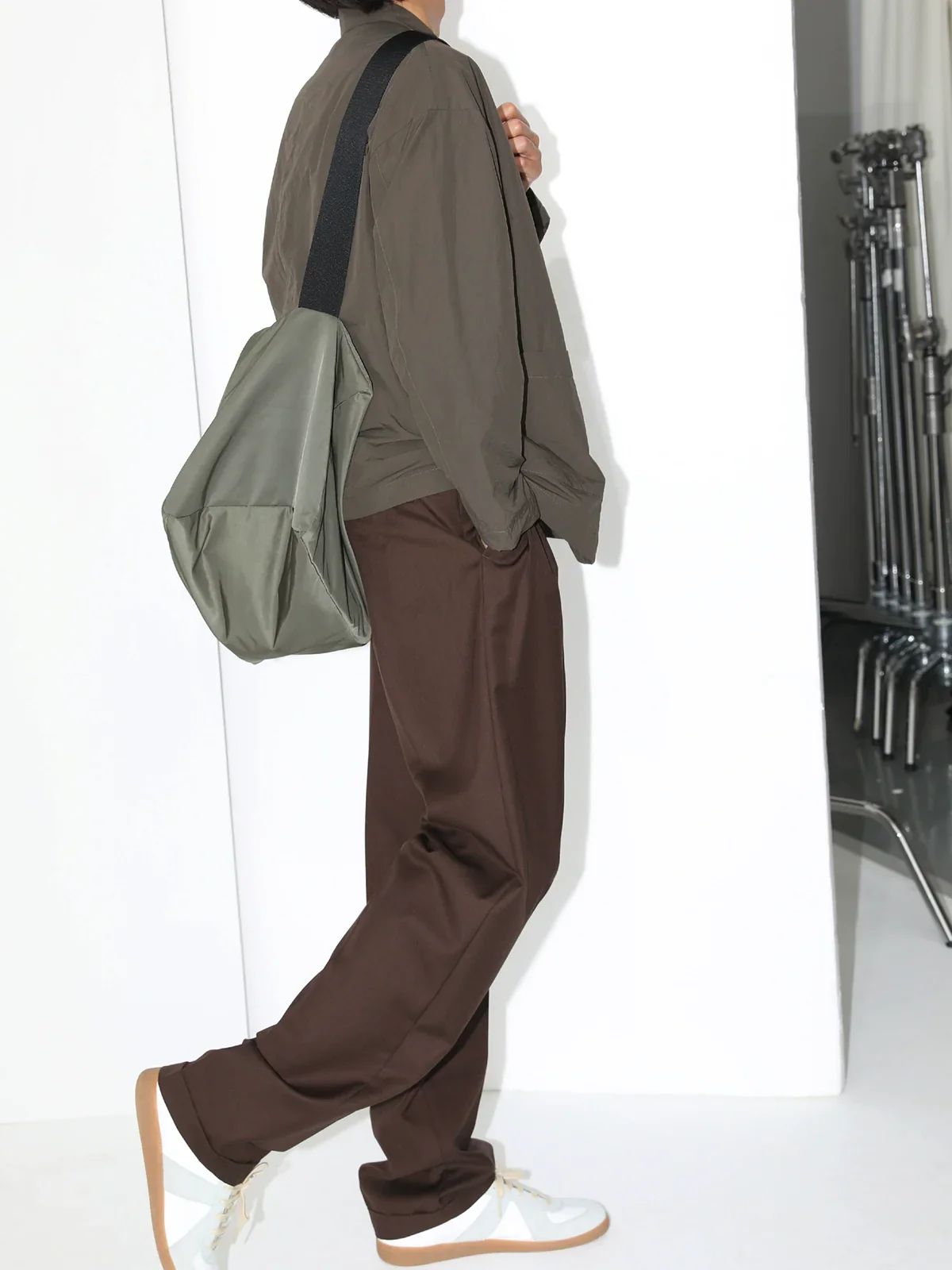 Double Pleat Tailored Wool Blend Trousers - Image 3