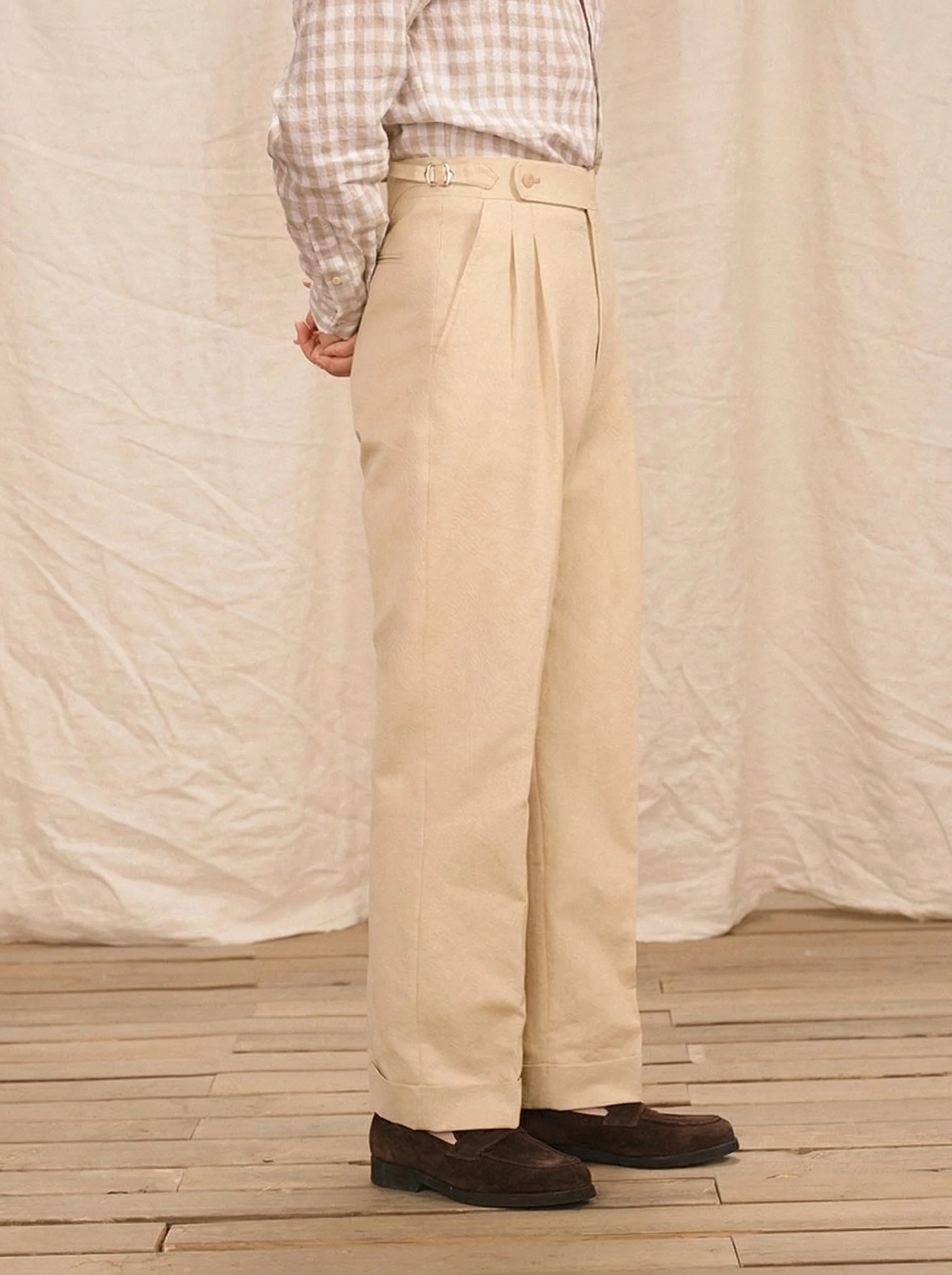 Double Pleat Trousers - Image 2