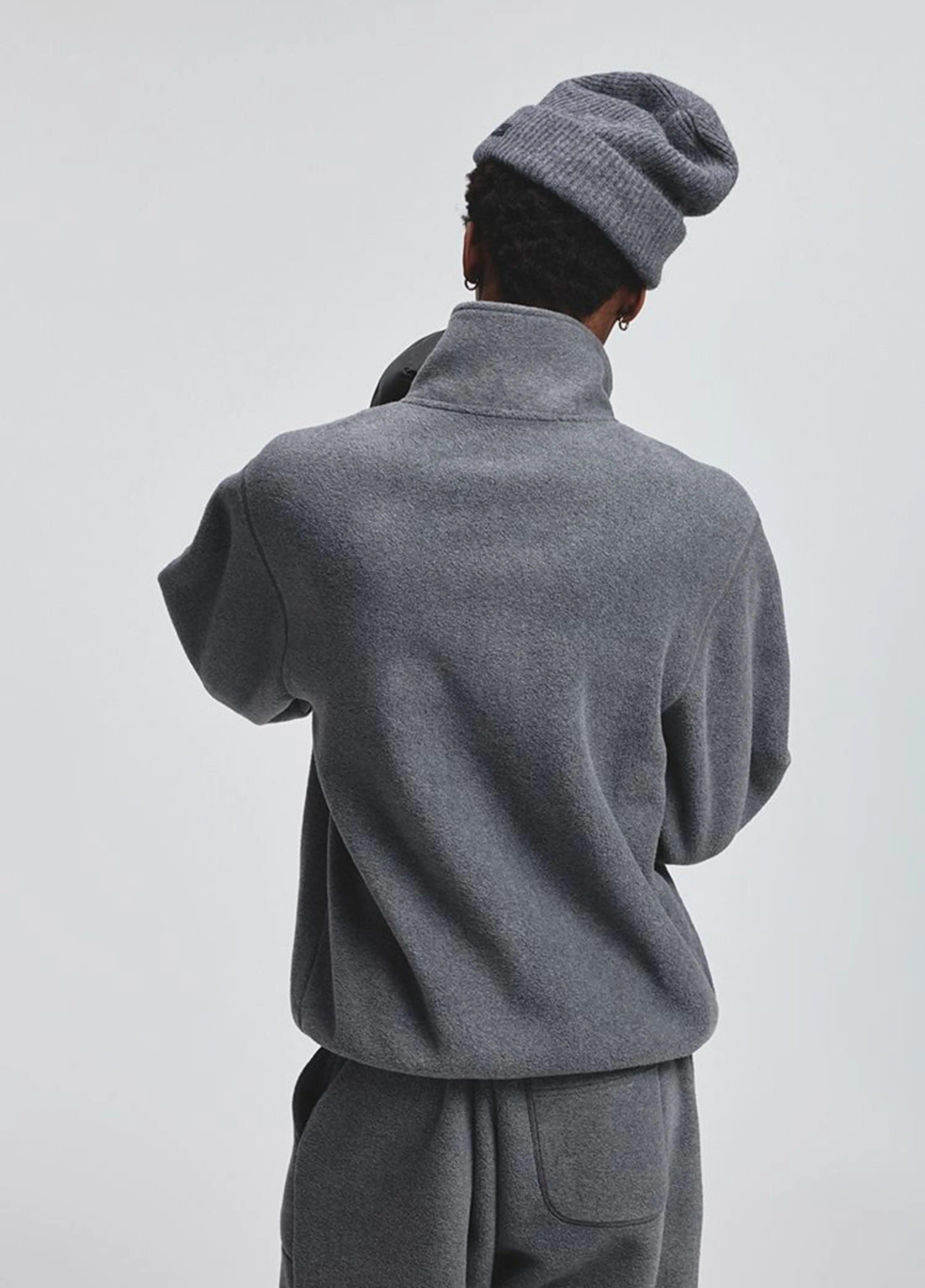 Double-Sided Polar Fleece Half-Zip Pullover - Image 4