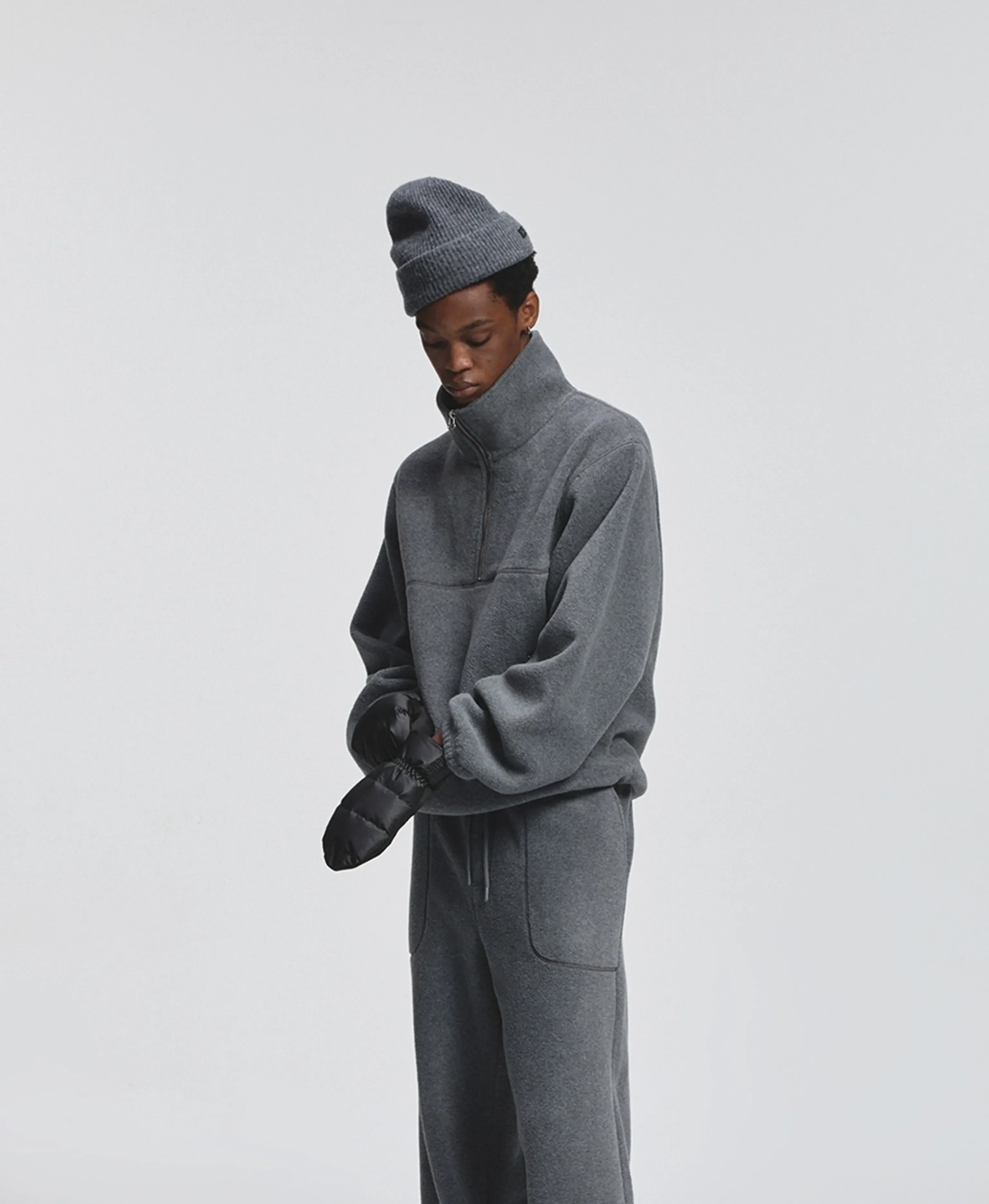 Double-Sided Polar Fleece Half-Zip Pullover - Image 5