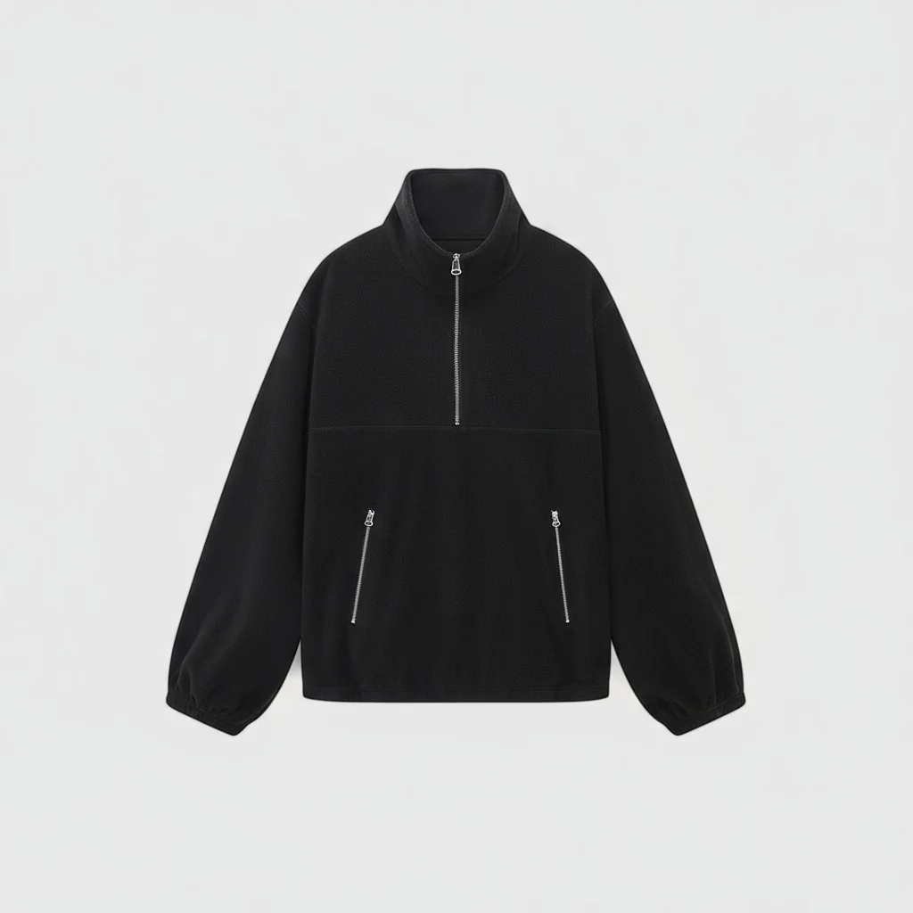 Double-Sided Polar Fleece Half-Zip Pullover - Image 7