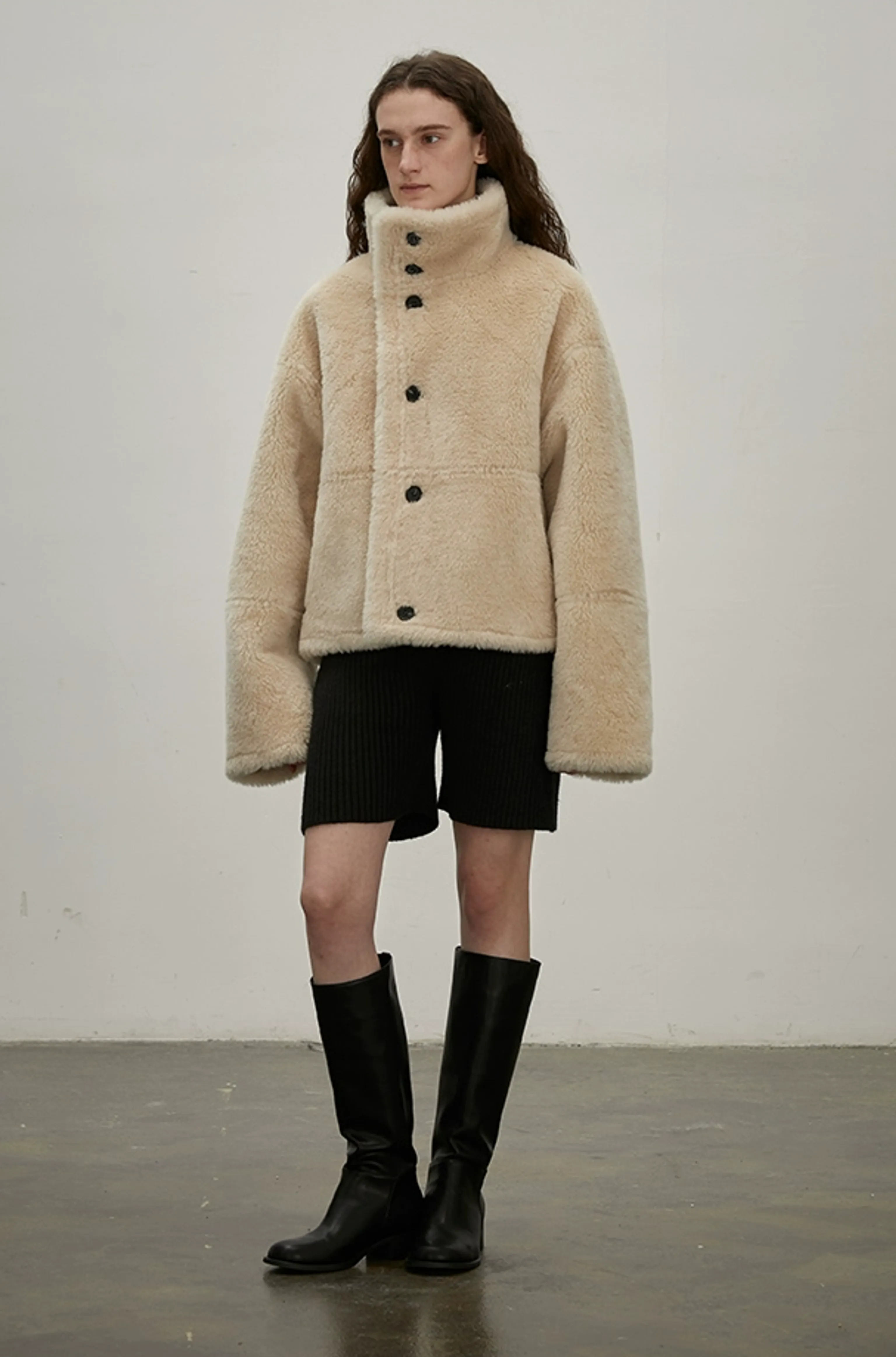 Double-Sided Shearling Aviator Jacket - Image 3