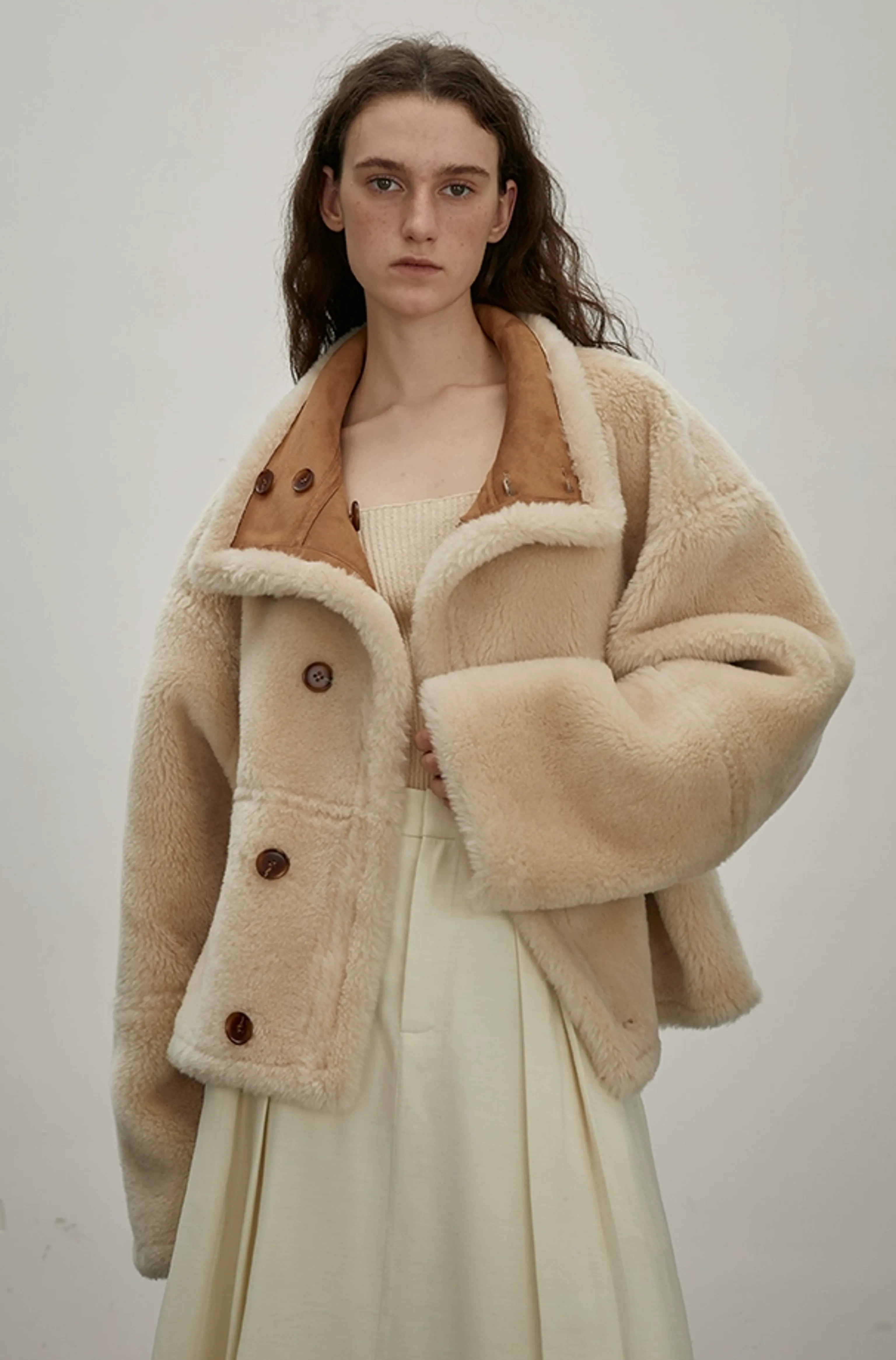 Double-Sided Shearling Aviator Jacket - Image 4