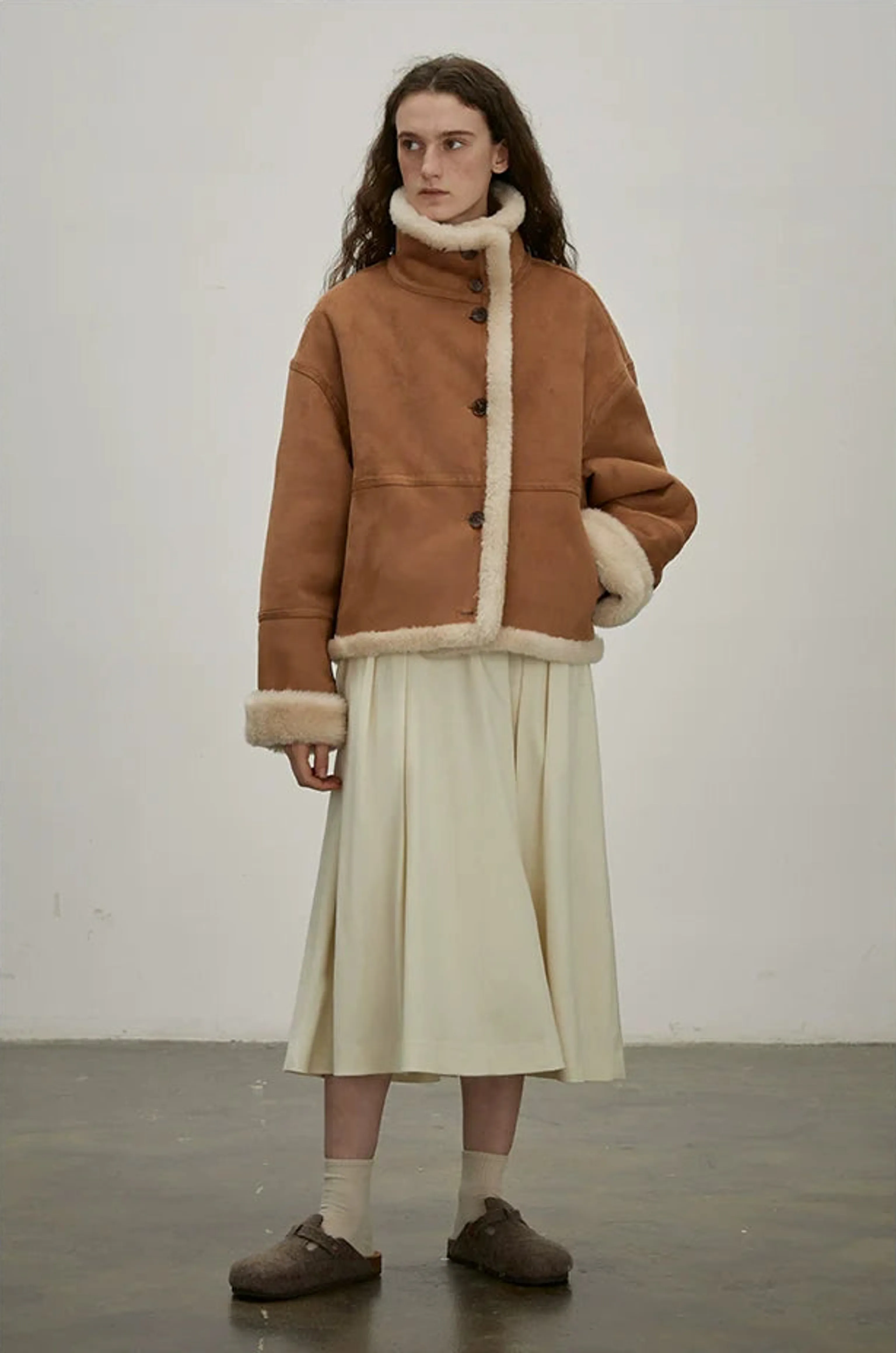 Double-Sided Shearling Aviator Jacket - Image 5