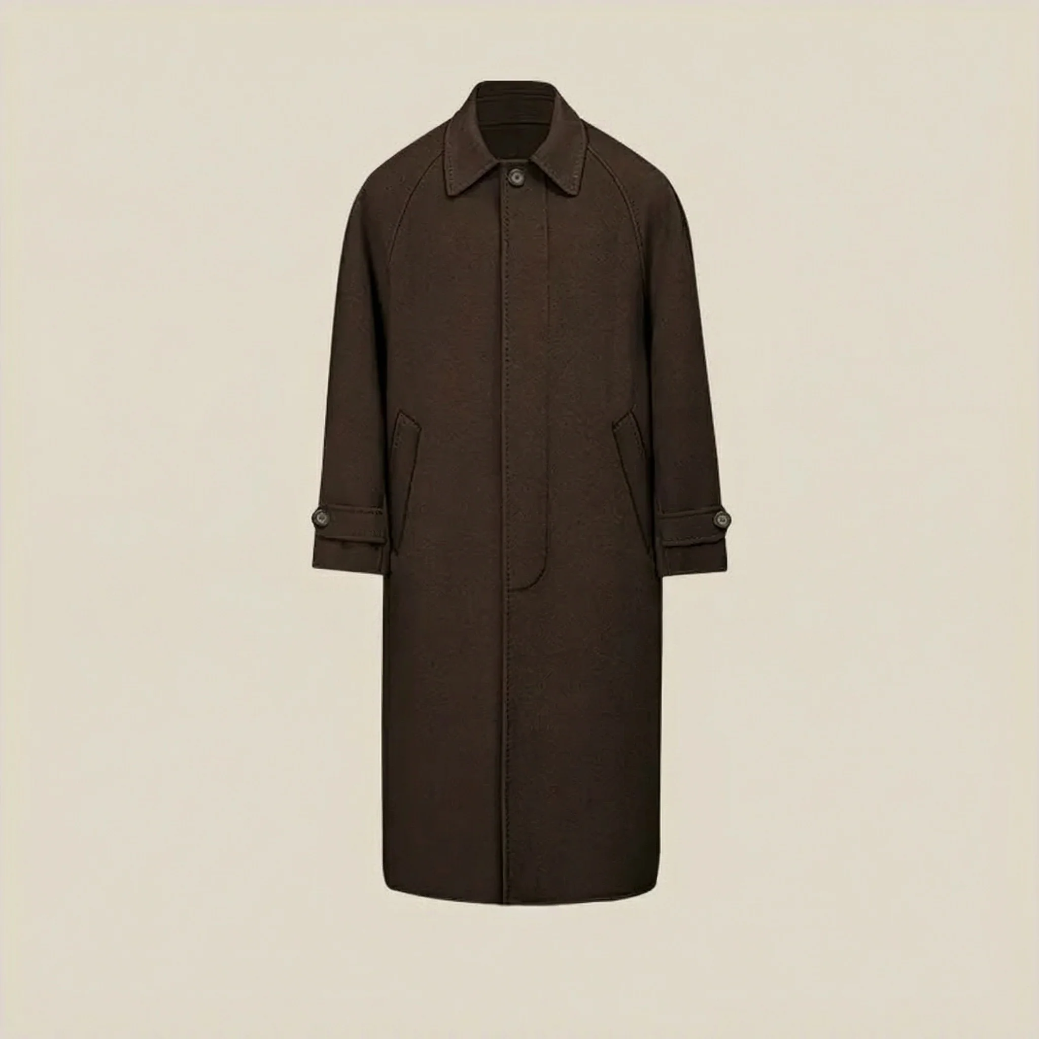 Double-Sided Wool Overcoat - Image 6