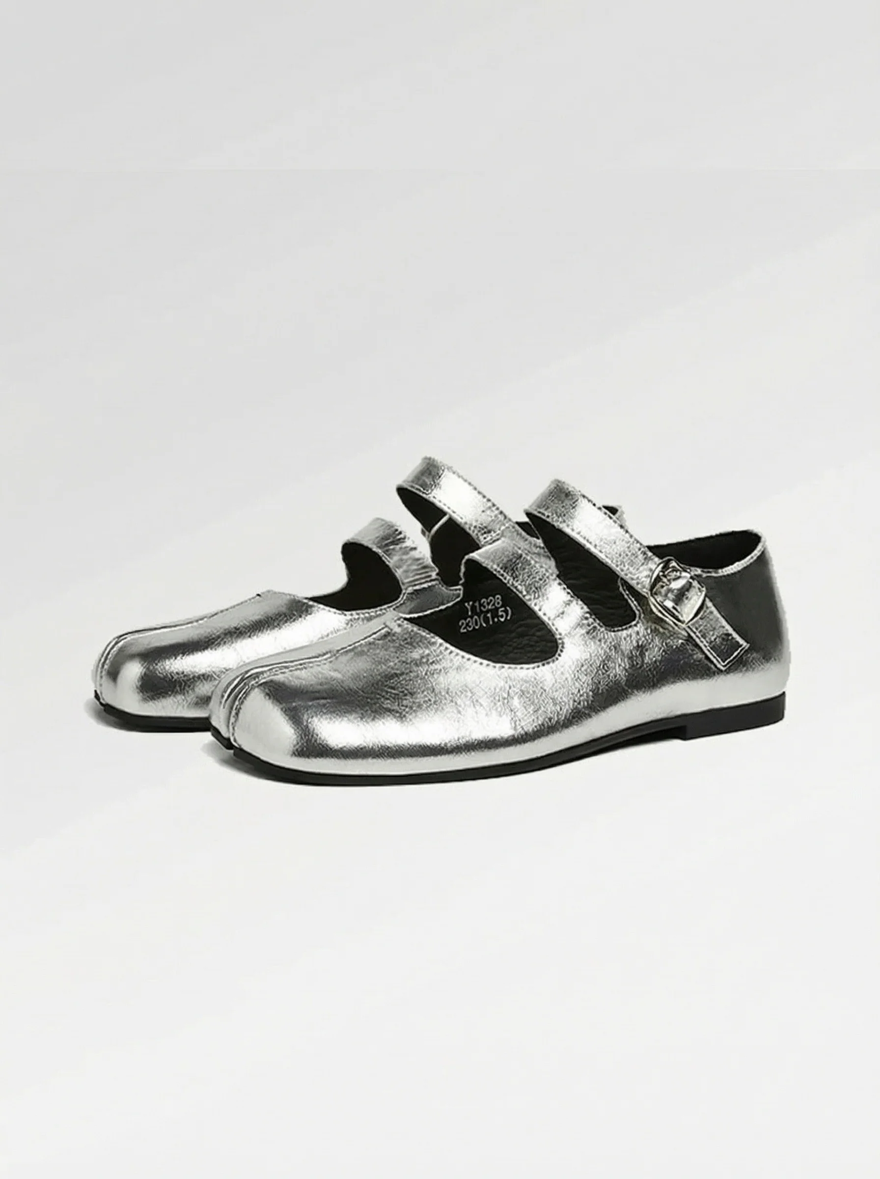 Double-Strap Mary Jane Flats