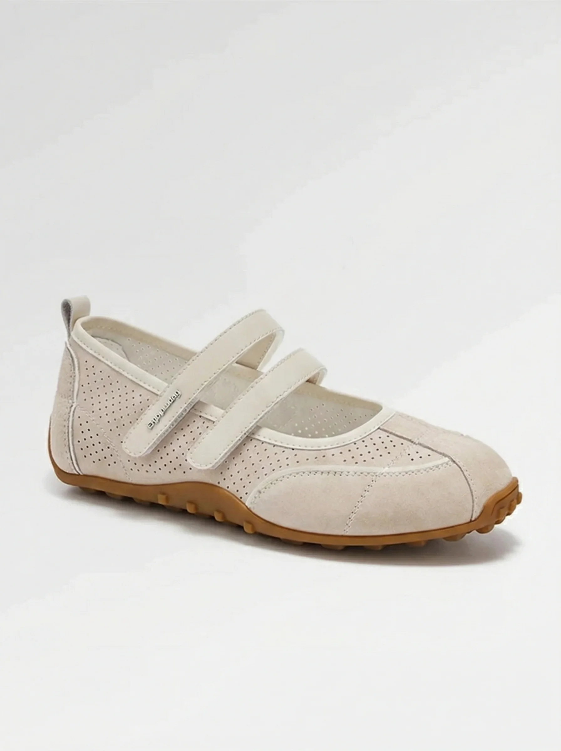 Double-Strap Perforated Mary Jane Flats - Image 6