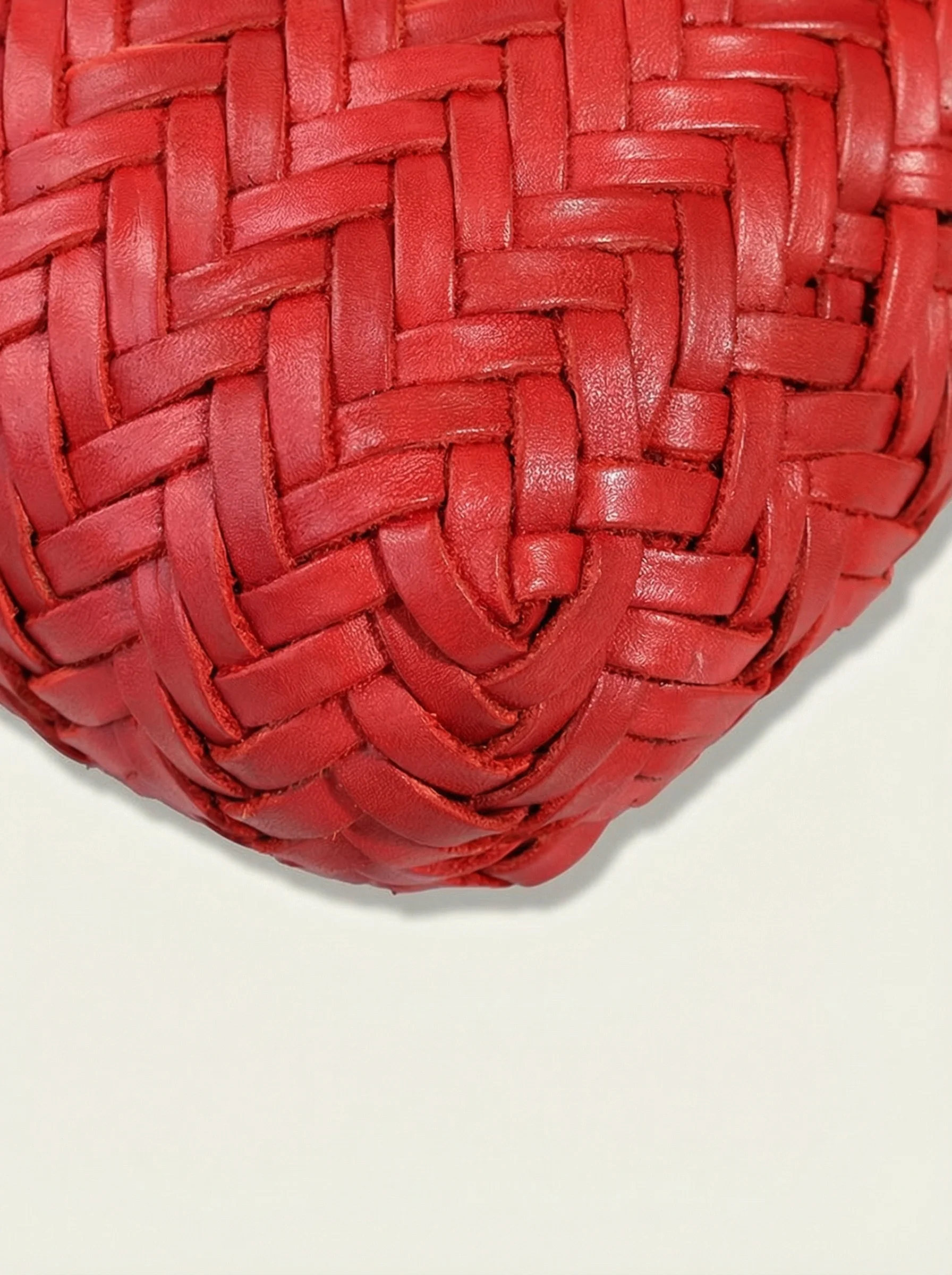 Double-Weave Leather Shoulder Tote - Image 6