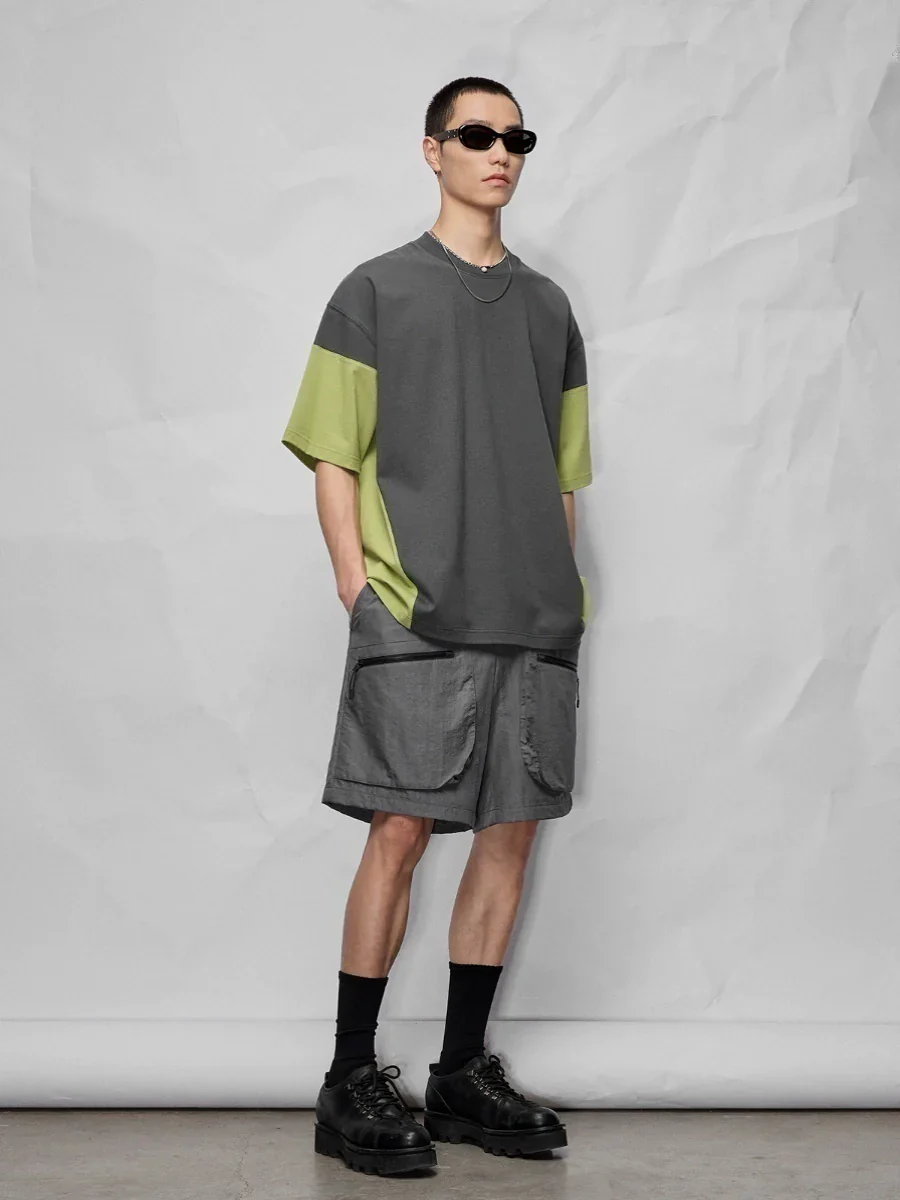 Double-Yarn Colorblock Tee