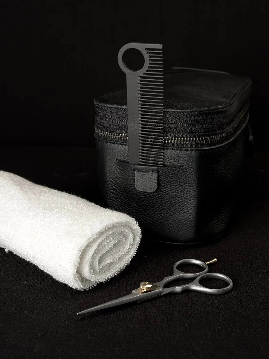 Double-Zip Top-Grain Pebbled Leather Toiletry Case - Image 4